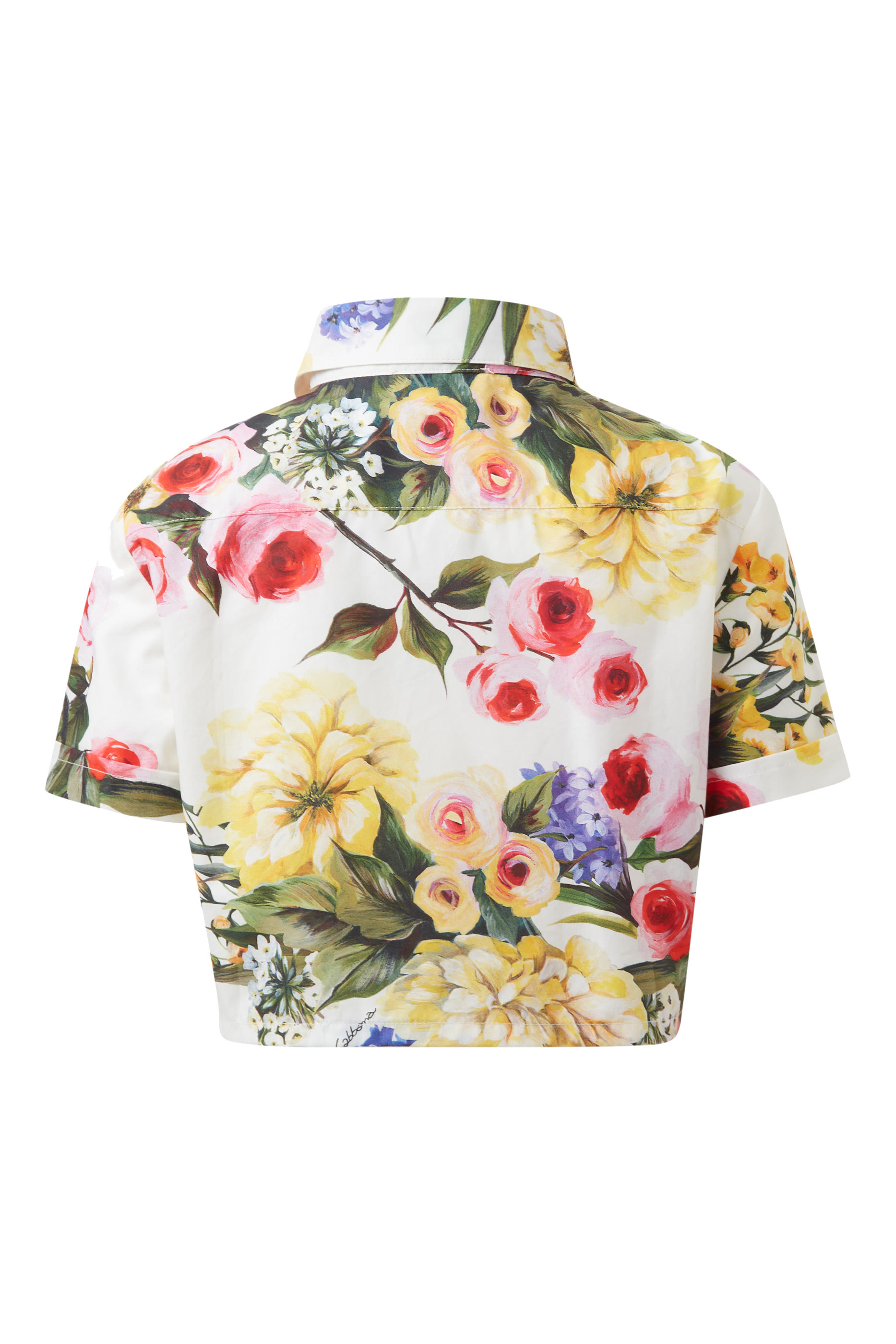 Kids Garden-Print Cotton Poplin Shirt