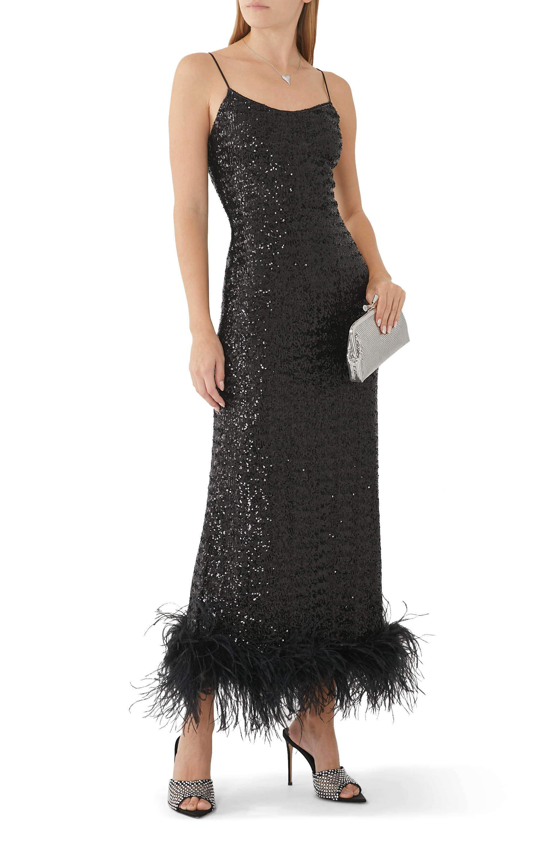 Paillettes Plumage Dress