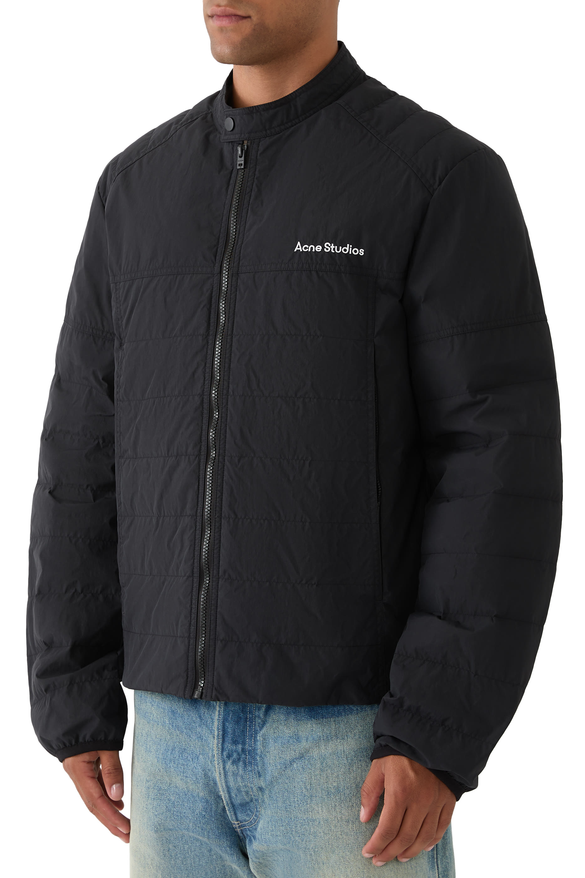 Logo Zip-Up Down Jacket