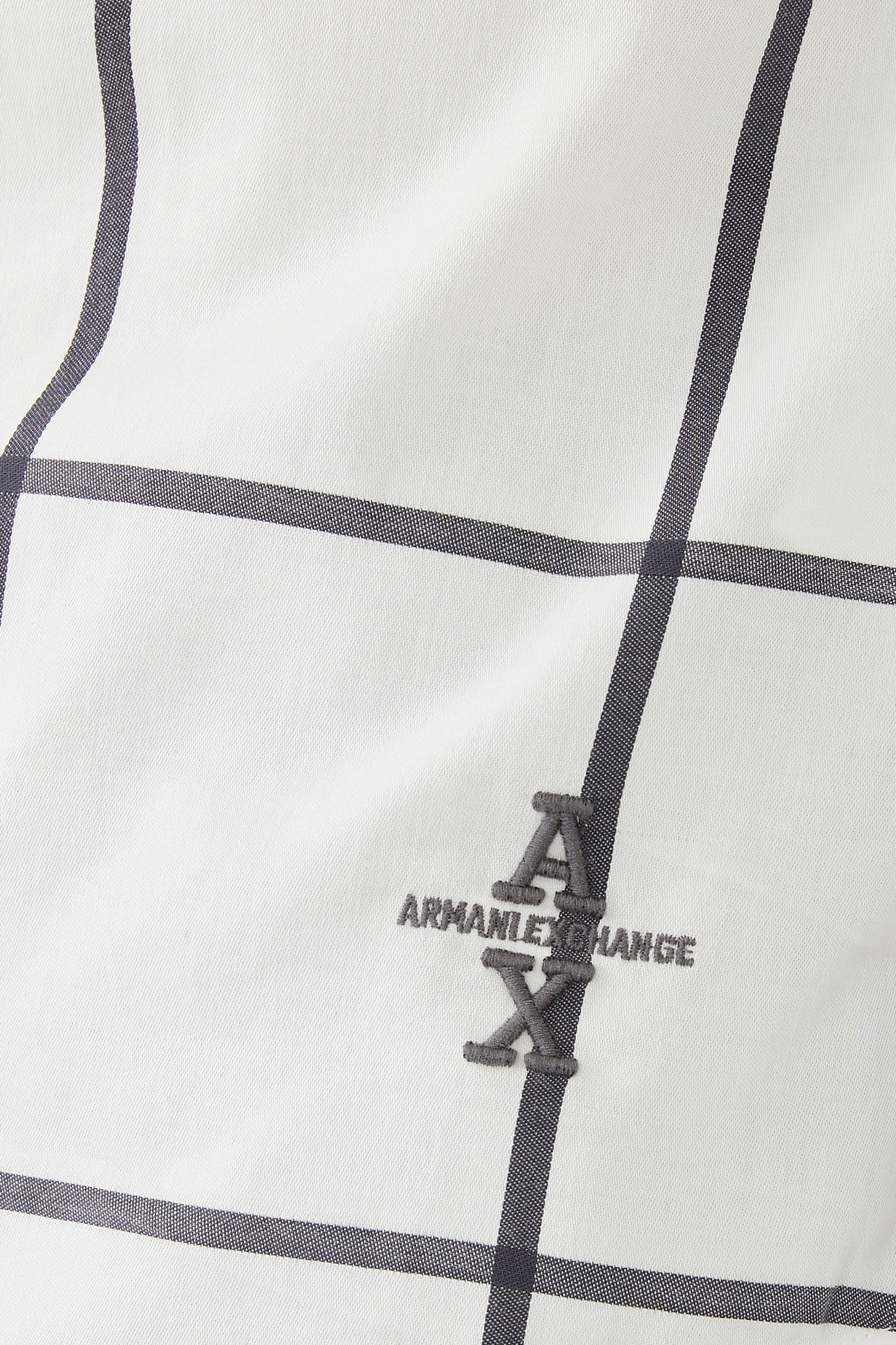 Grid Stripe Cotton Shirt