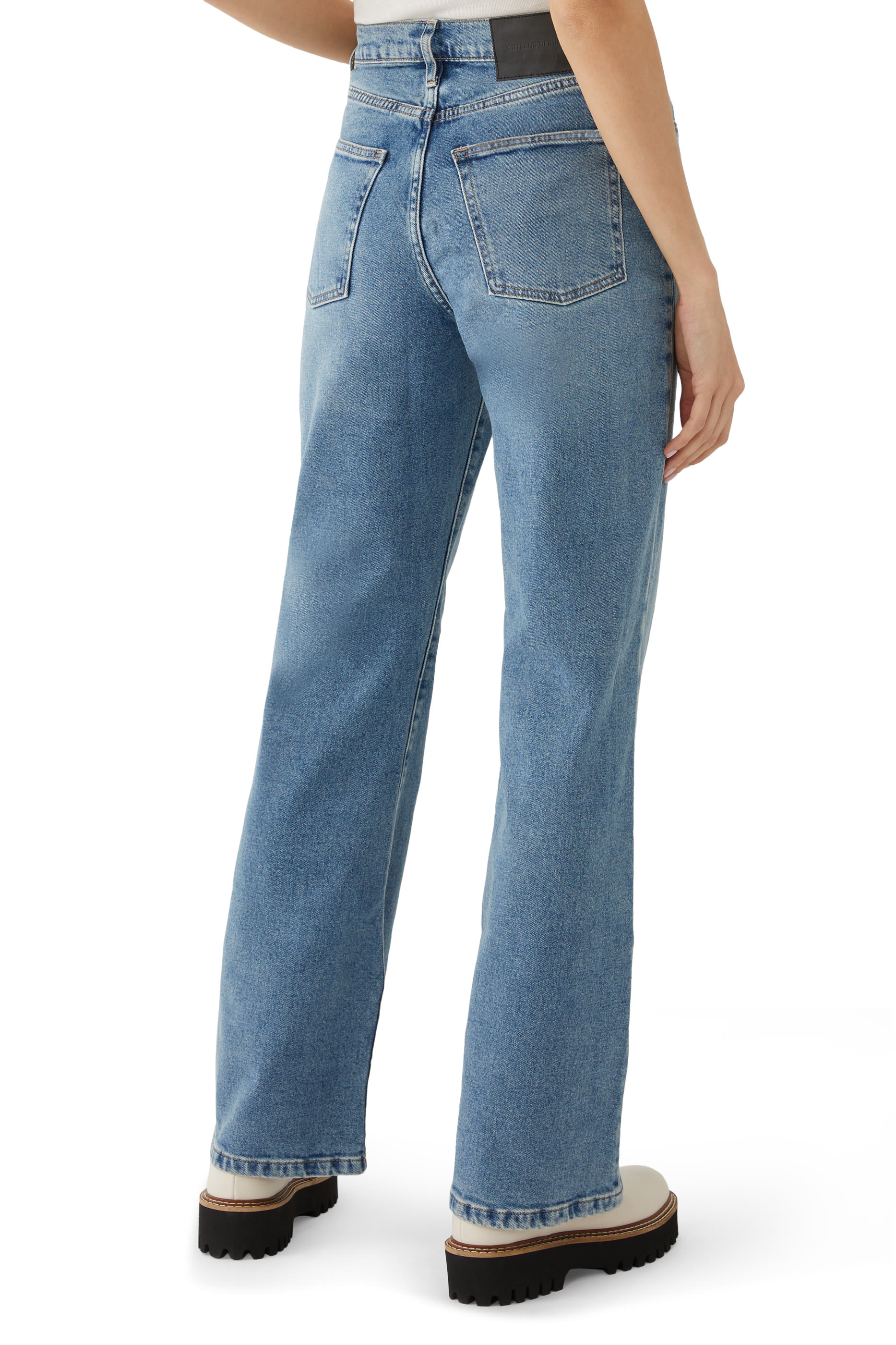Farrah Stretch High-Rise Flared Jeans