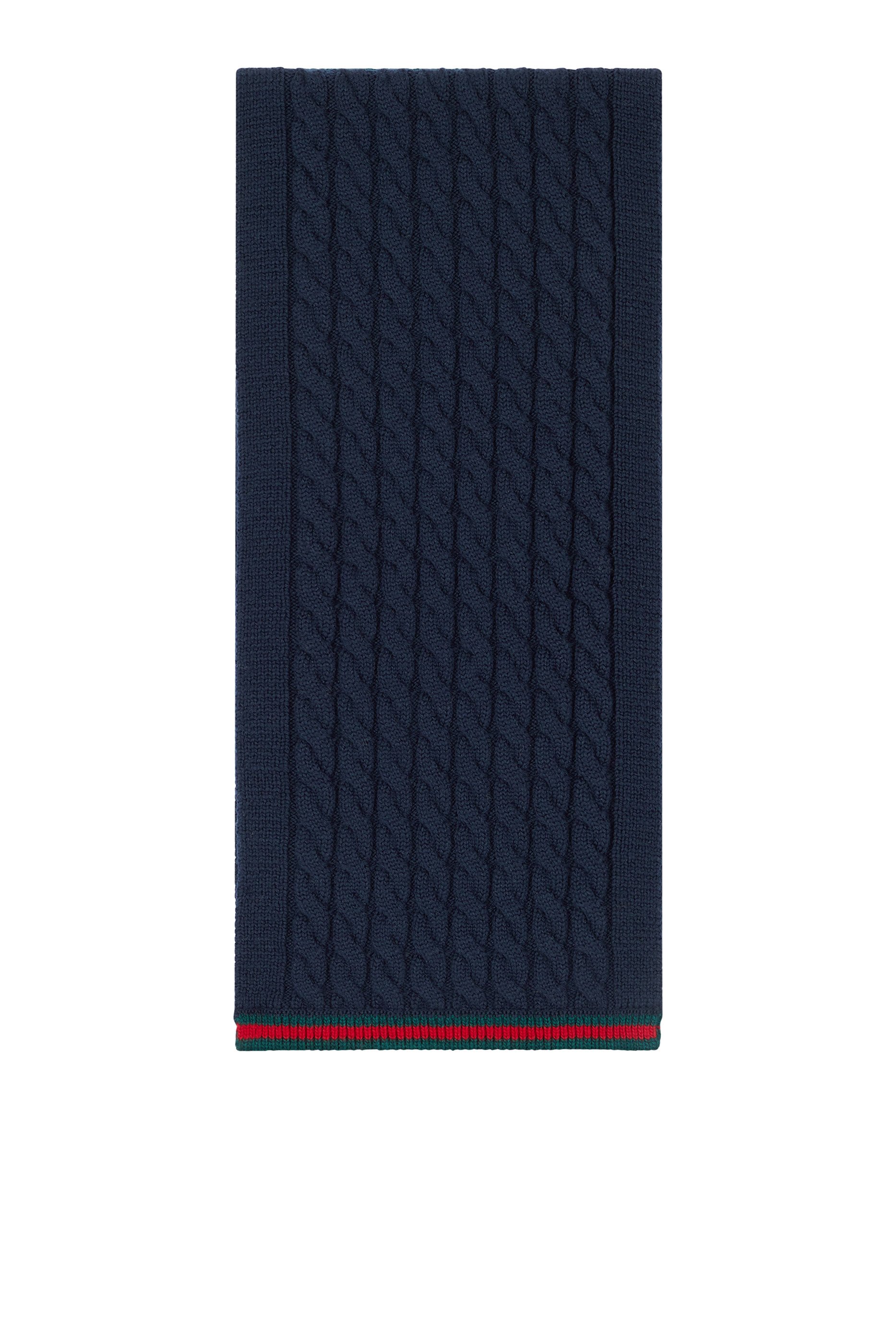 Kids Knit Wool Scarf with Web 