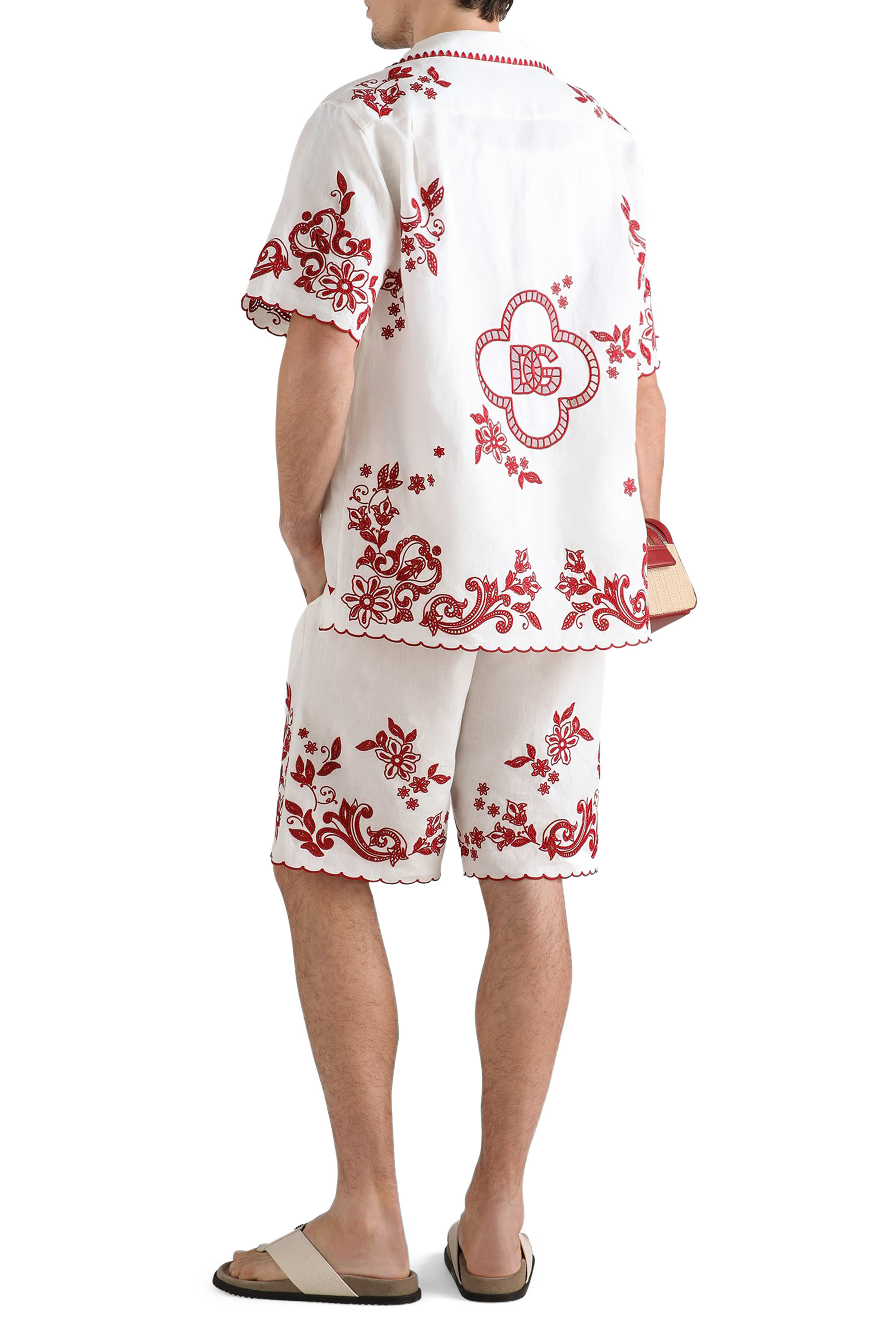 Cotton Tank Top with DG Embroidery
