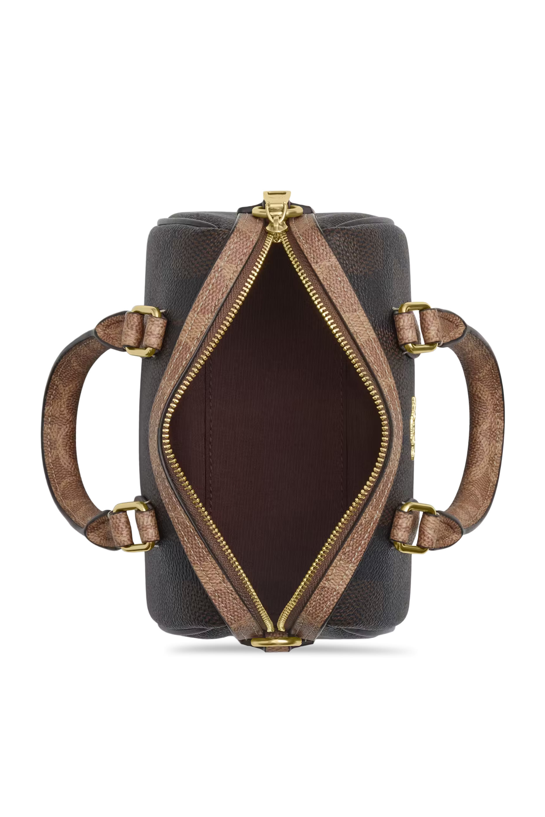 Mini Rowan Crossbody Bag in Blocked Signature Canvas