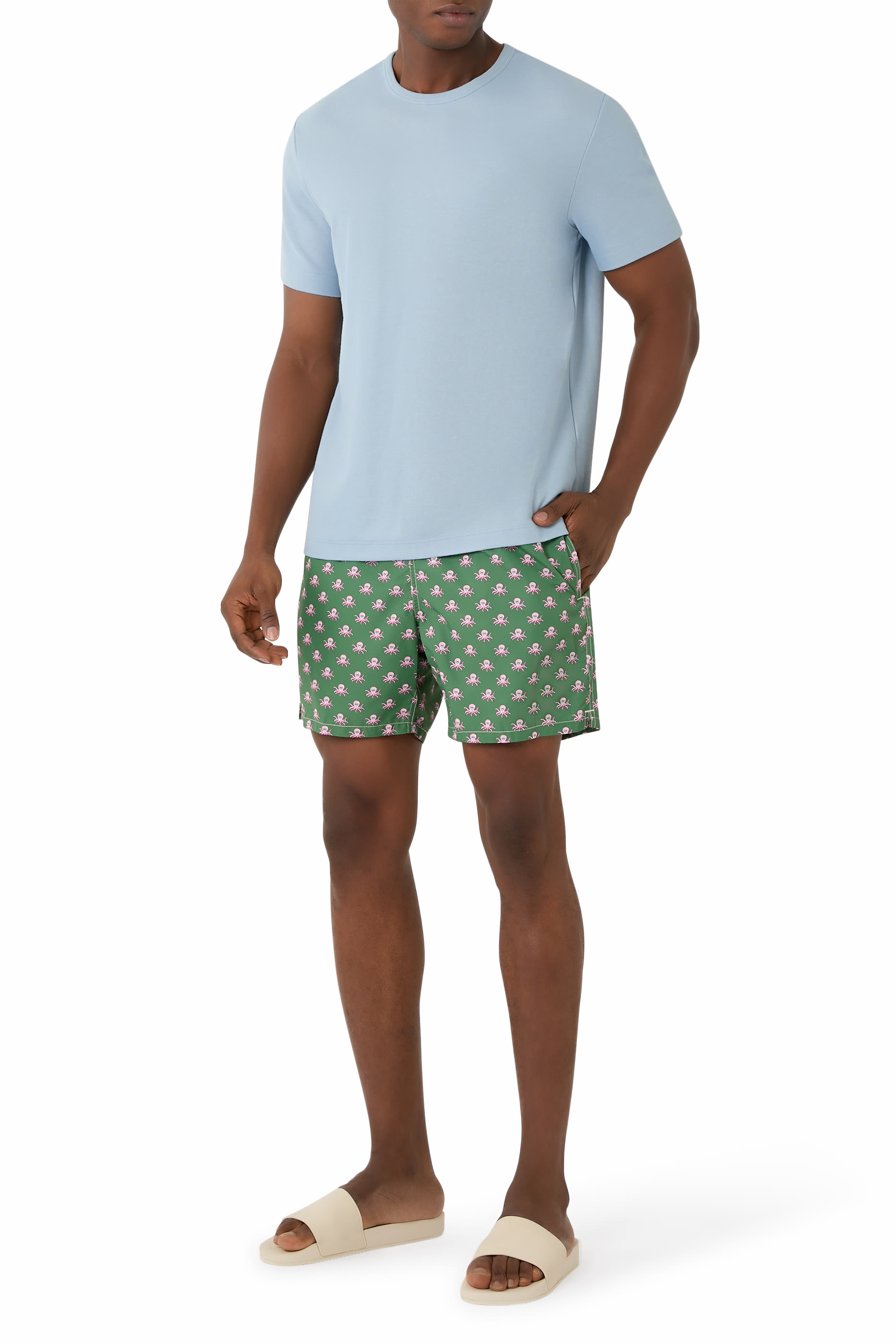 Octopus Print Swim Shorts