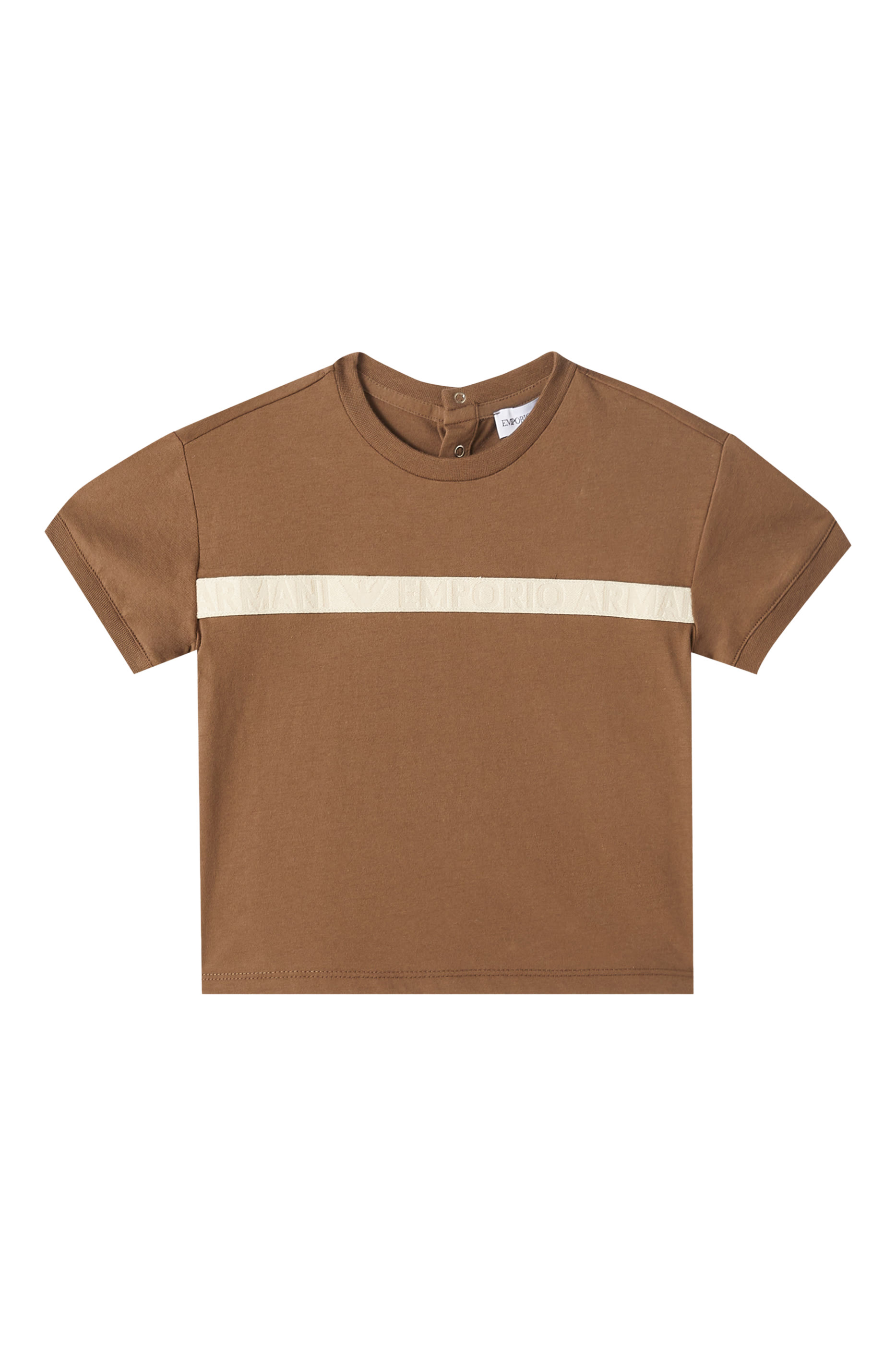 Kids Logo Print Cotton T-Shirt