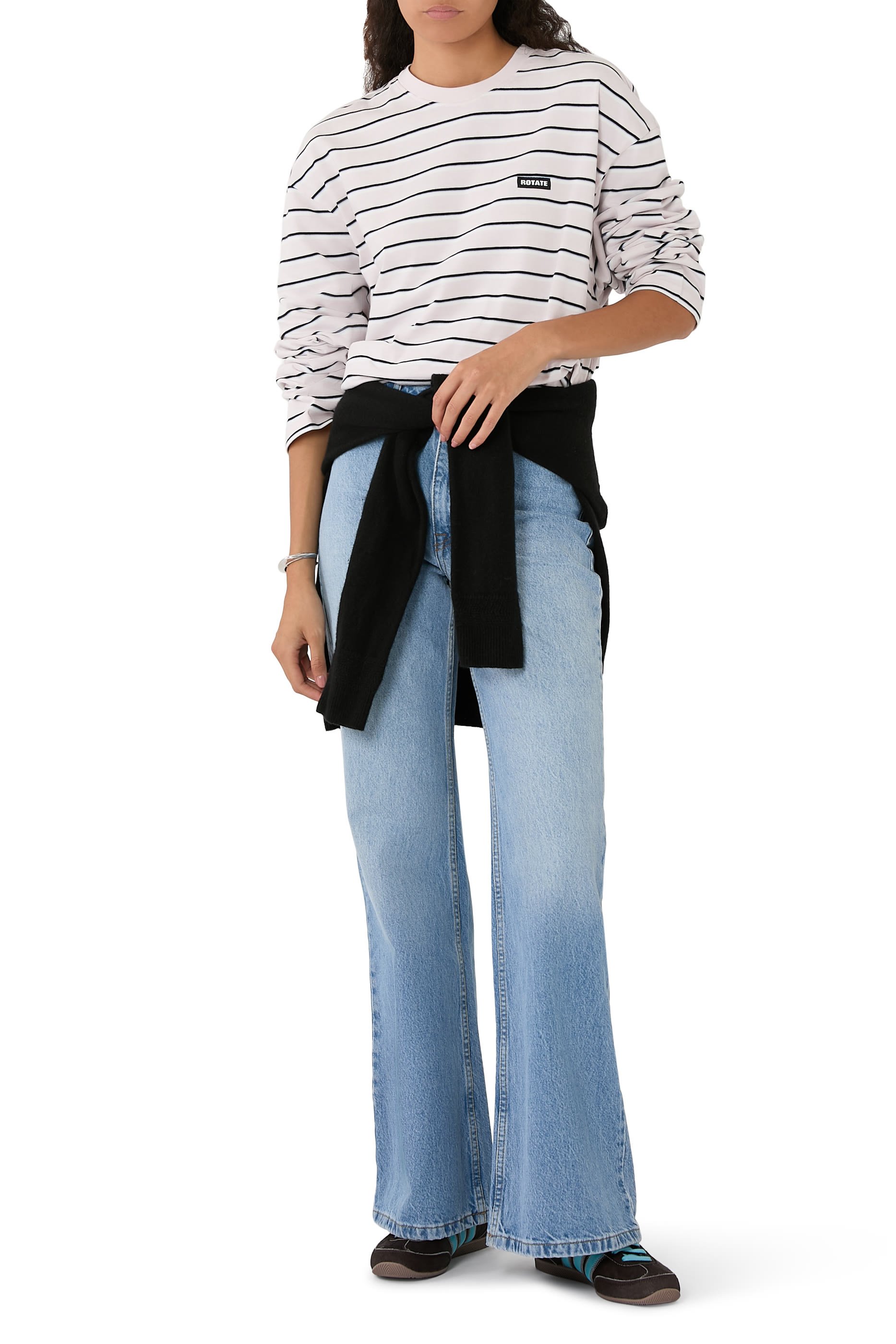 Striped Oversized Jersey T-Shirt 