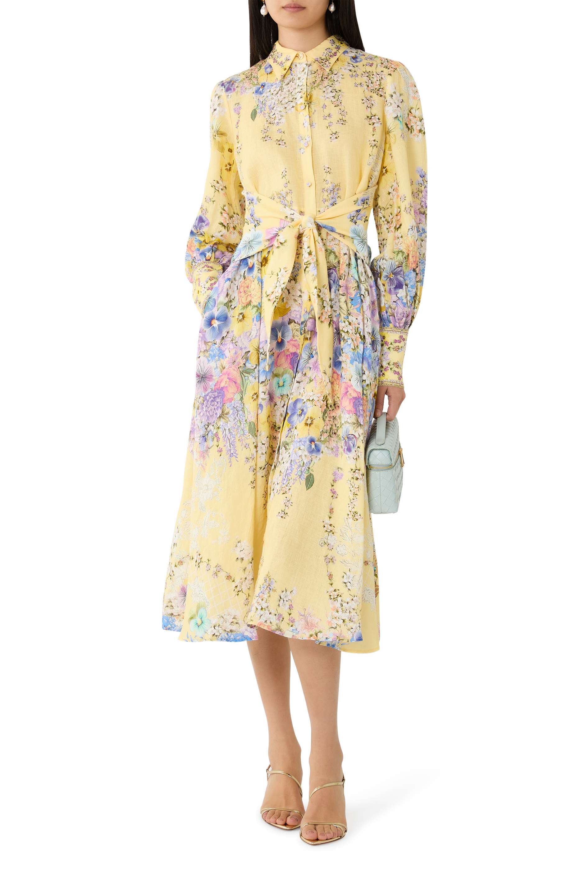 Waist Tie Shirt Dress