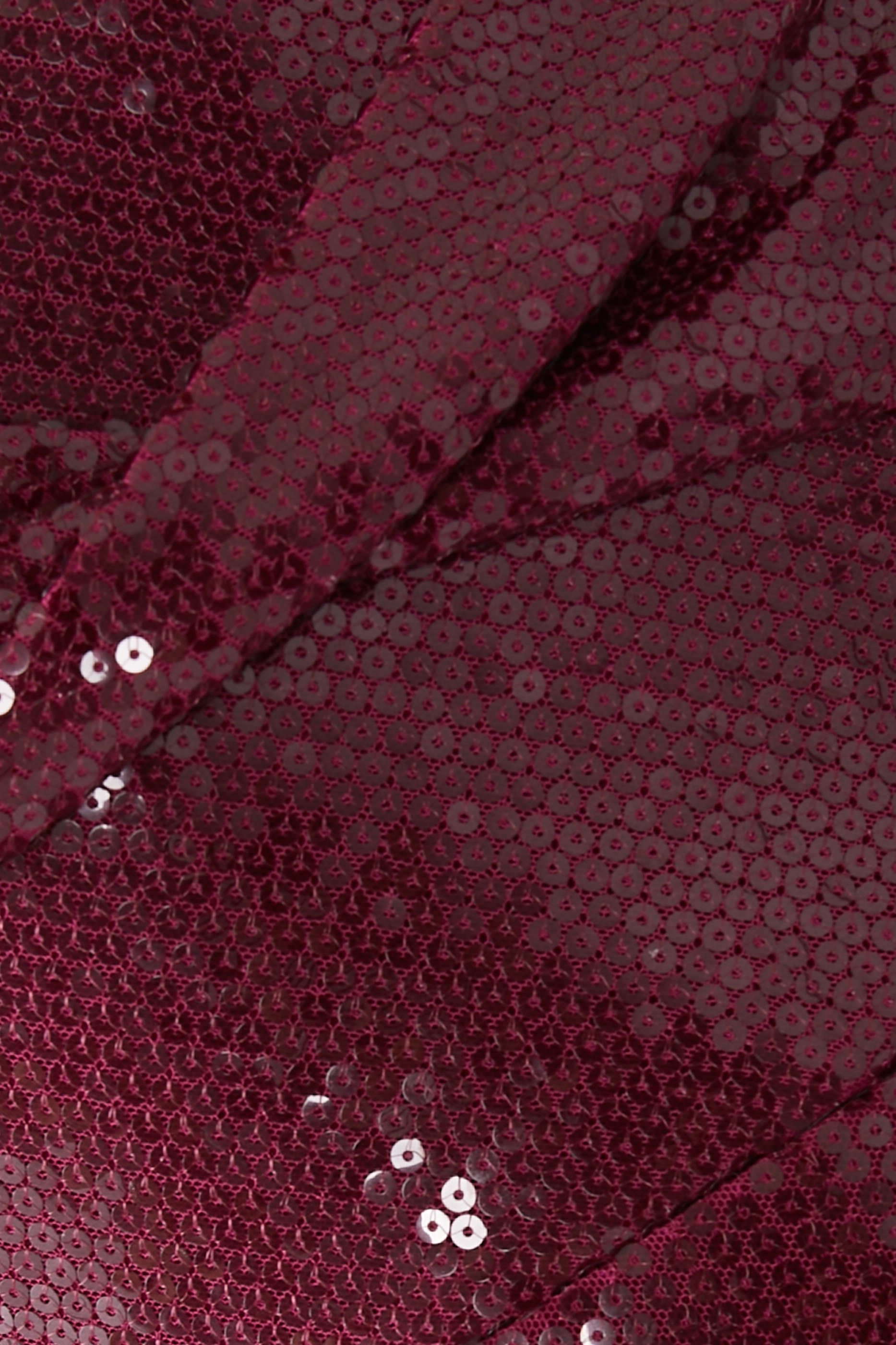 Draped Longline Corset Gown in Sequin