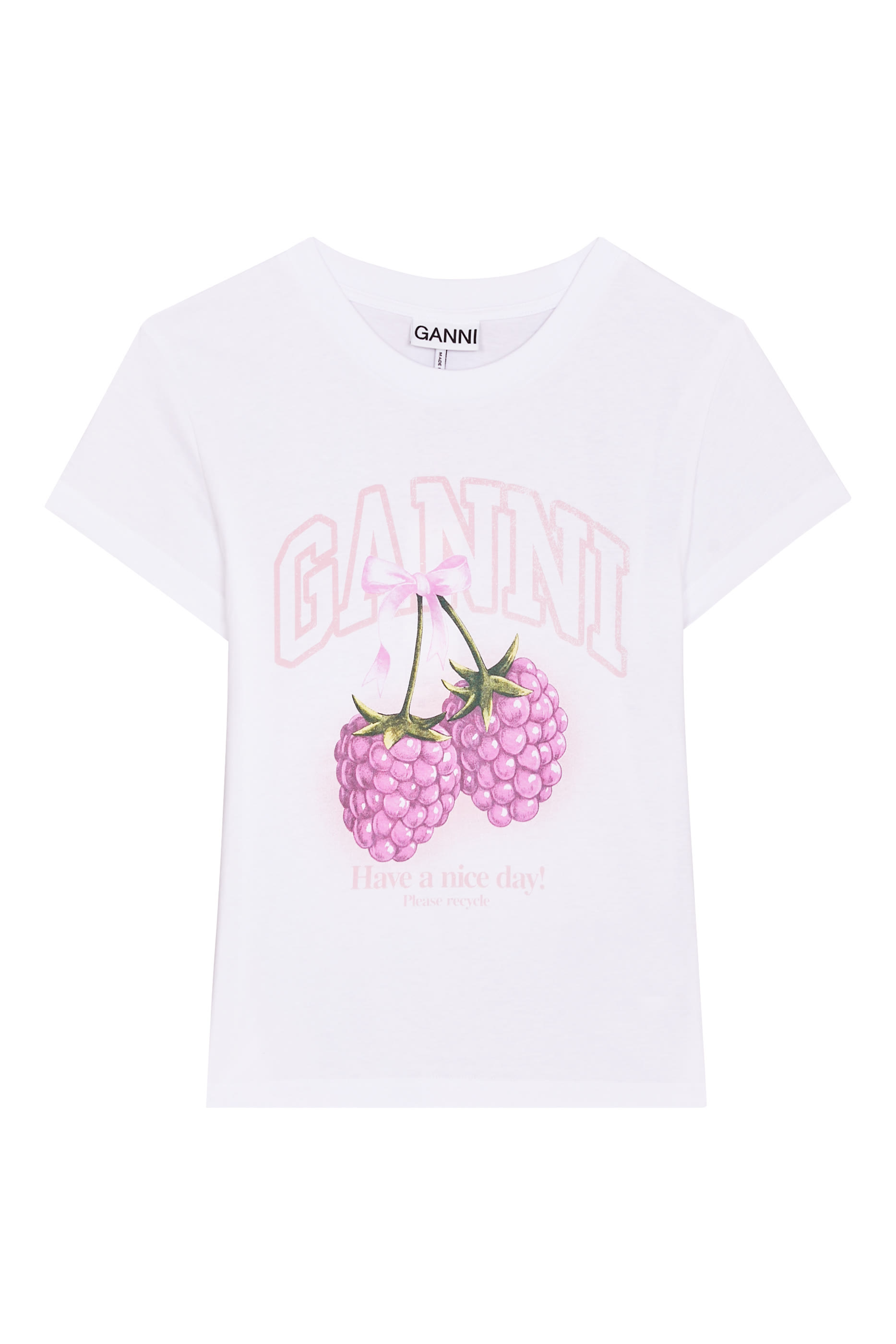 Raspberry Graphic Print T-Shirt