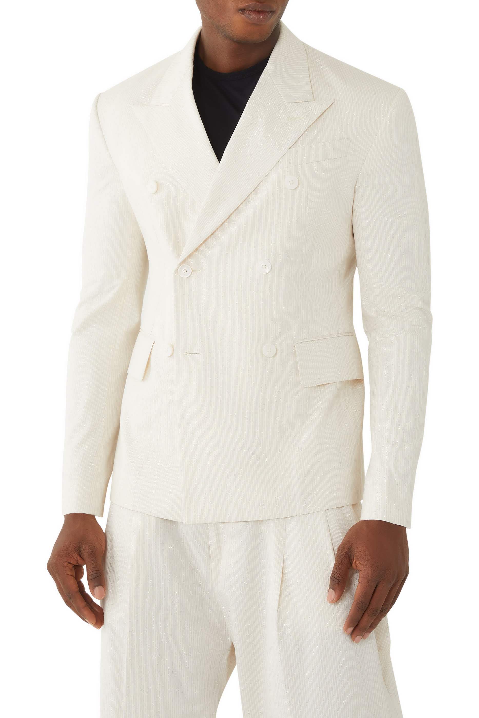 Shimmer Stripe Blazer