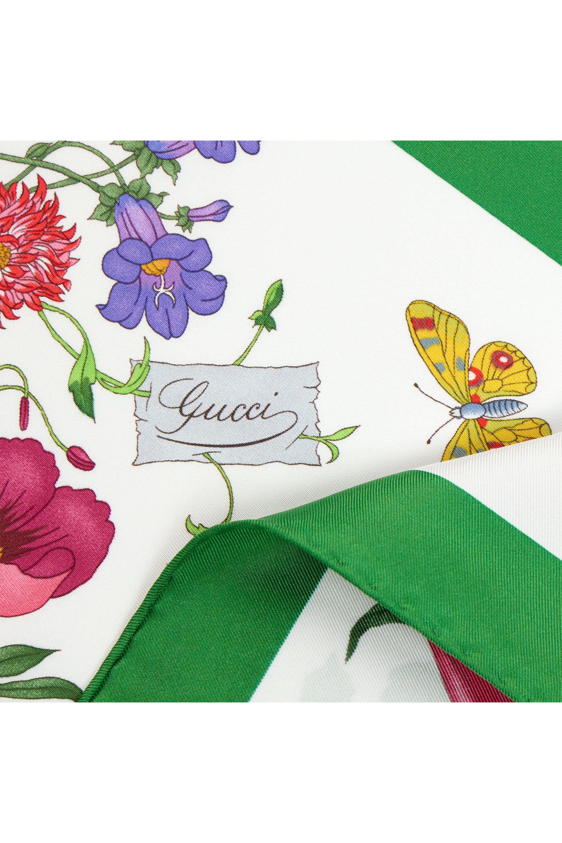 Printed Silk Twill Diamond Scarf