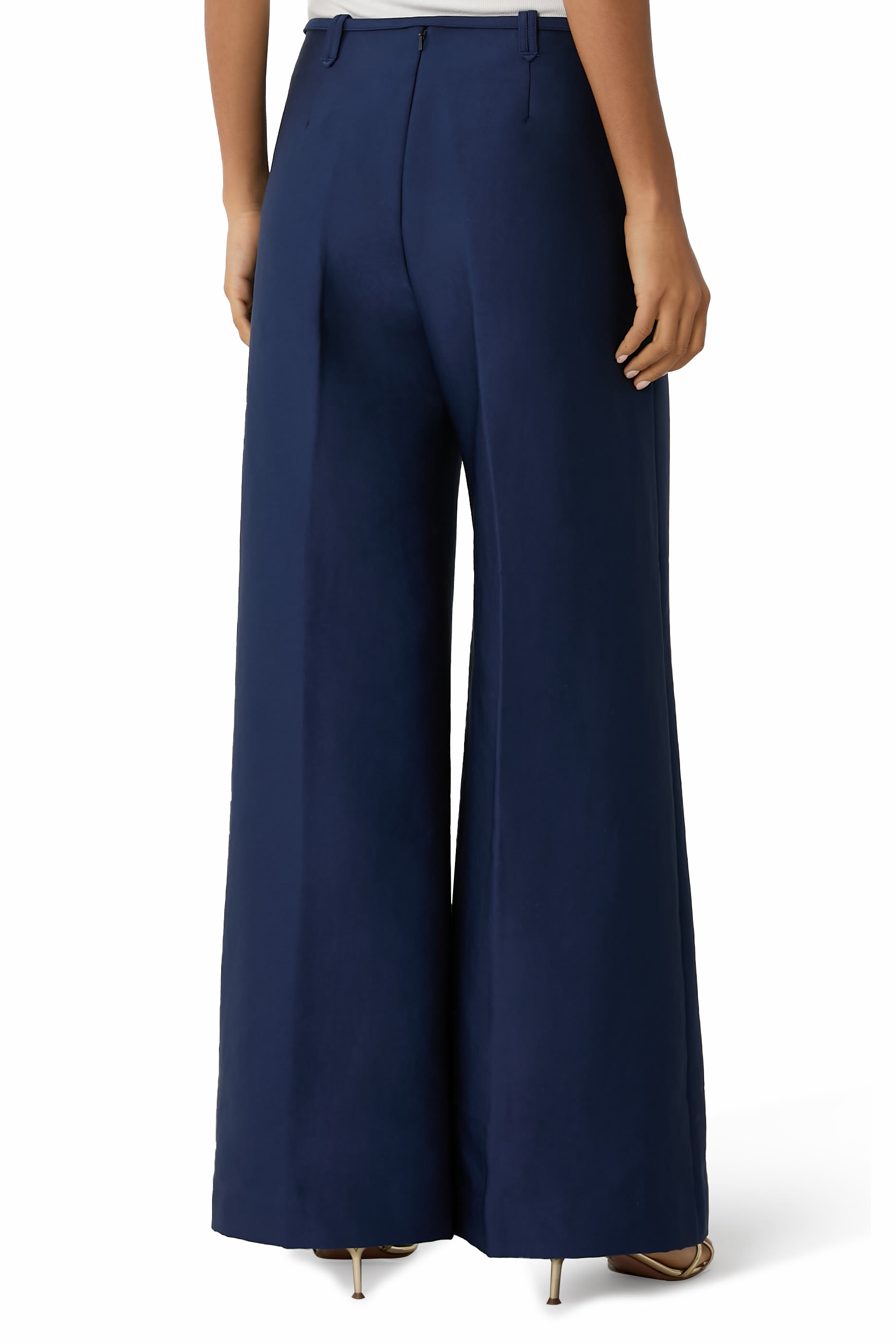 Otis Wide-Leg Belted Pants