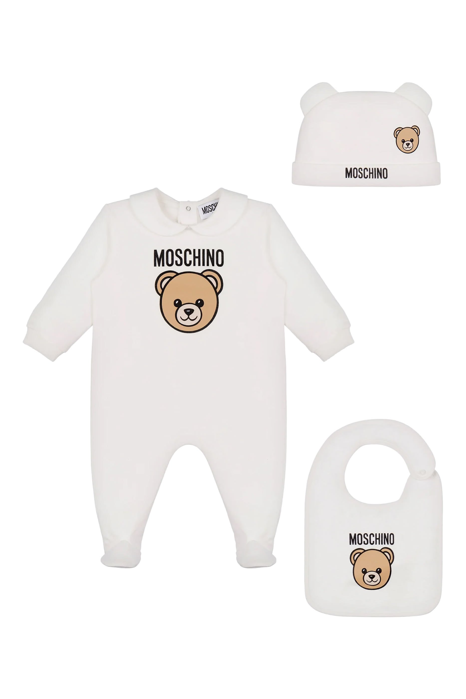 Kids BG Teddy Patch Bib + Hat Set