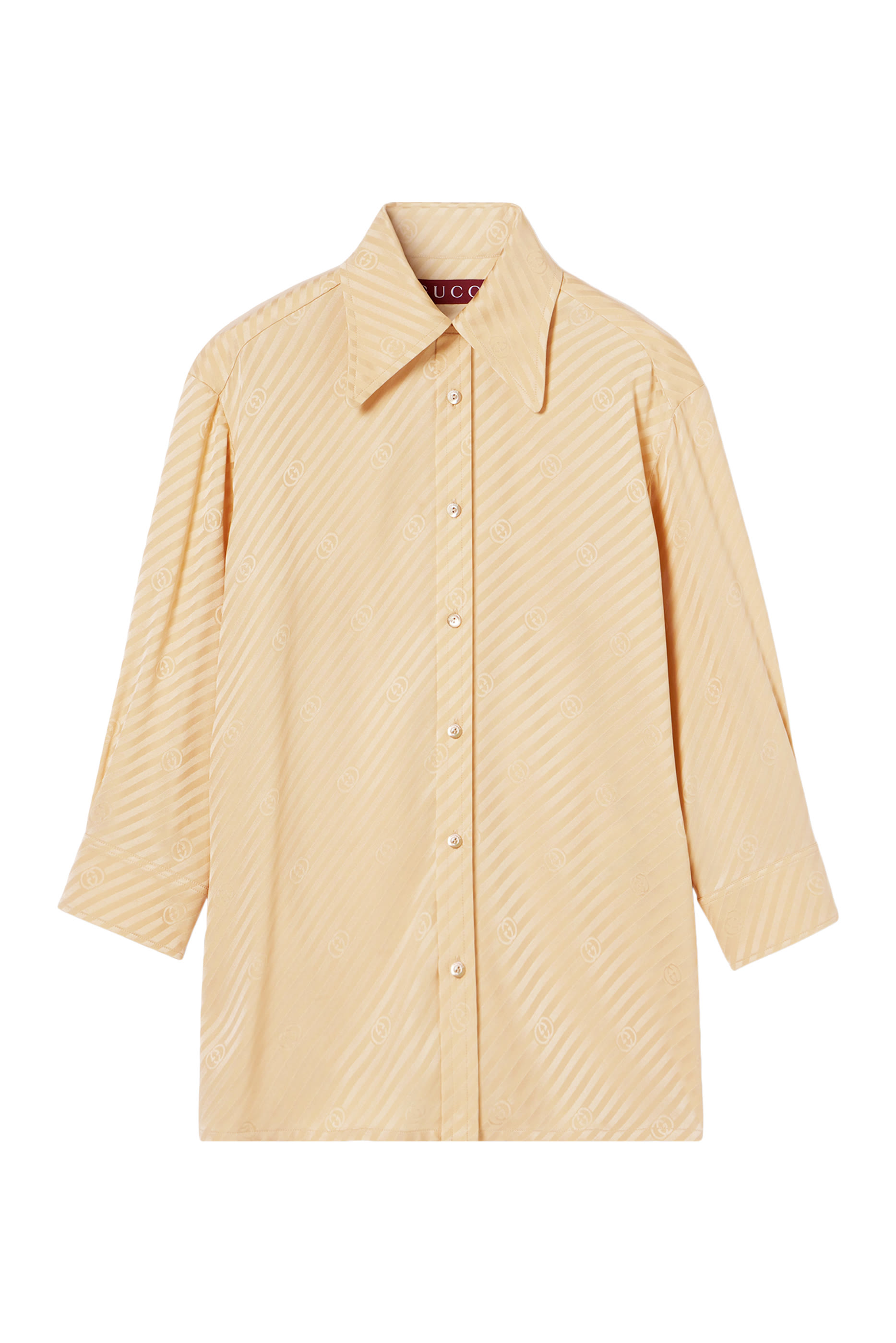 Diagonal GG Silk Jacquard Shirt 