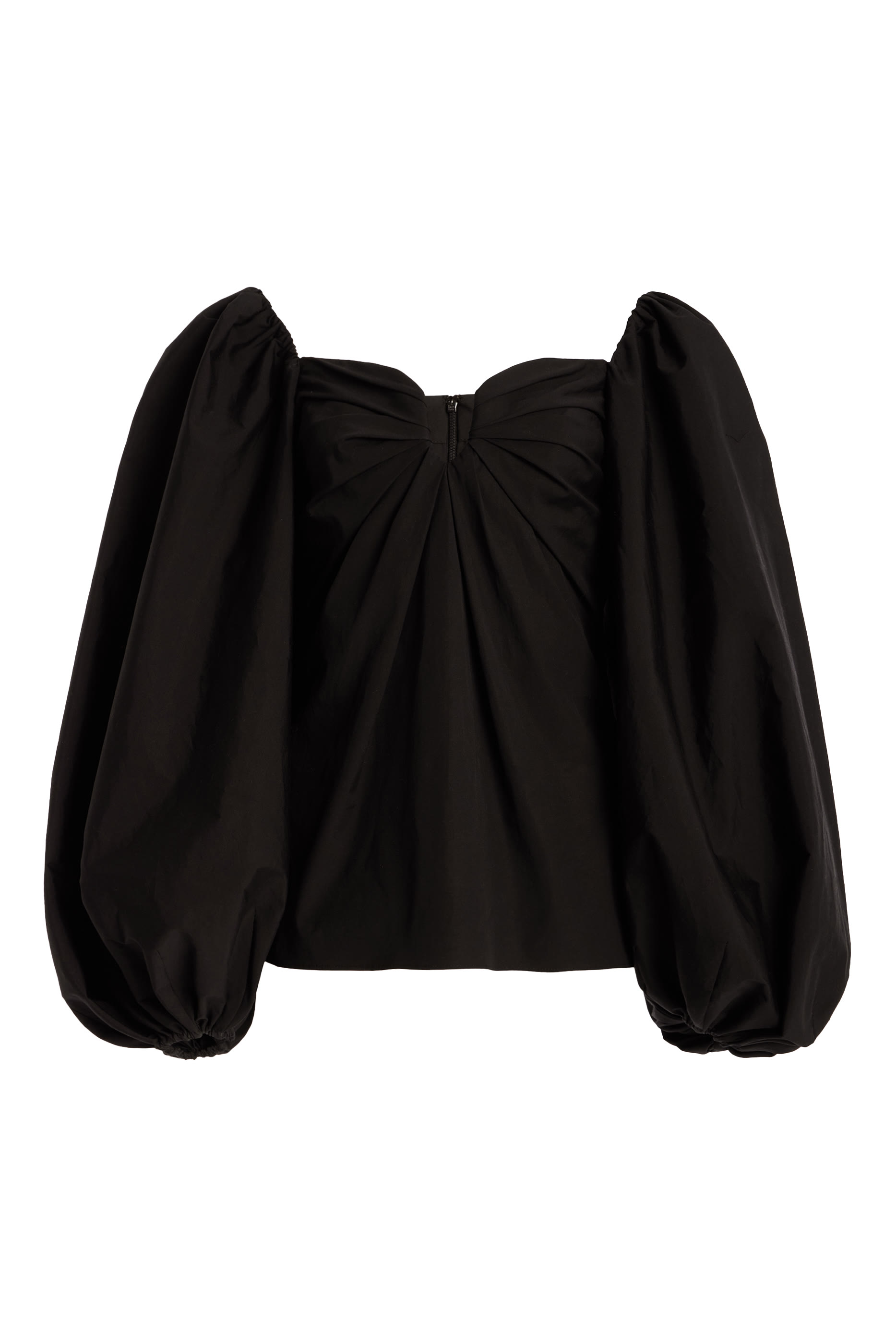  Puff Sleeve Sweetheart Top