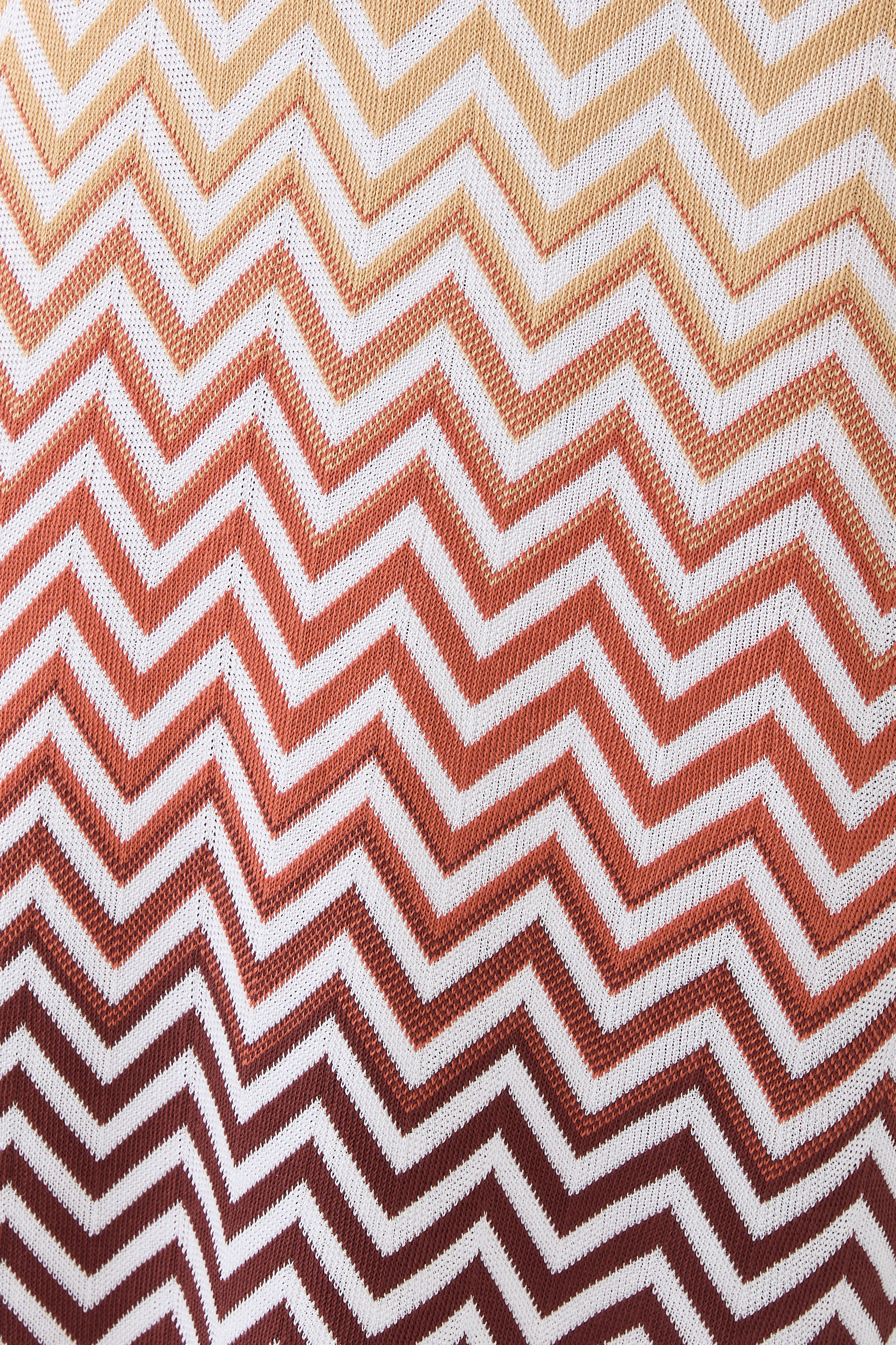 D&eacute;grad&eacute; Chevron Motif Midi Dress