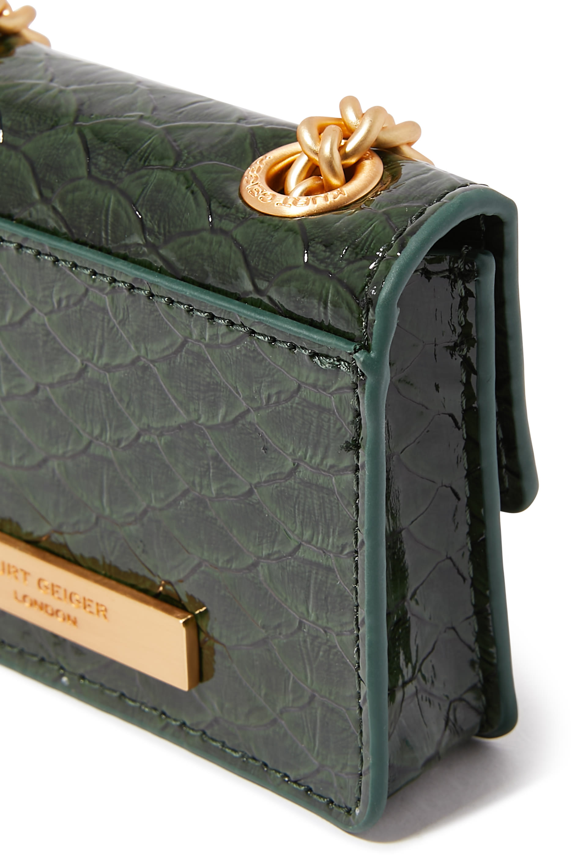 Micro Kensington Croc-Print Bag