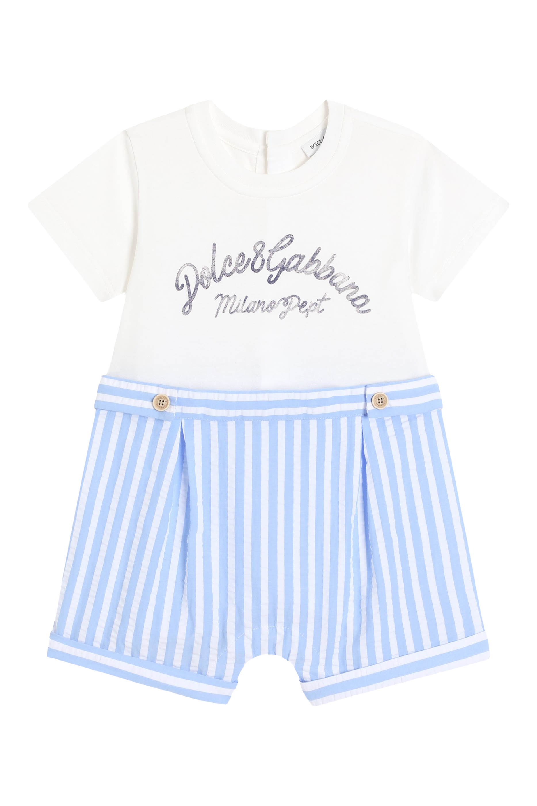 Kids Logo Graphic Romper and Beanie Gift Set