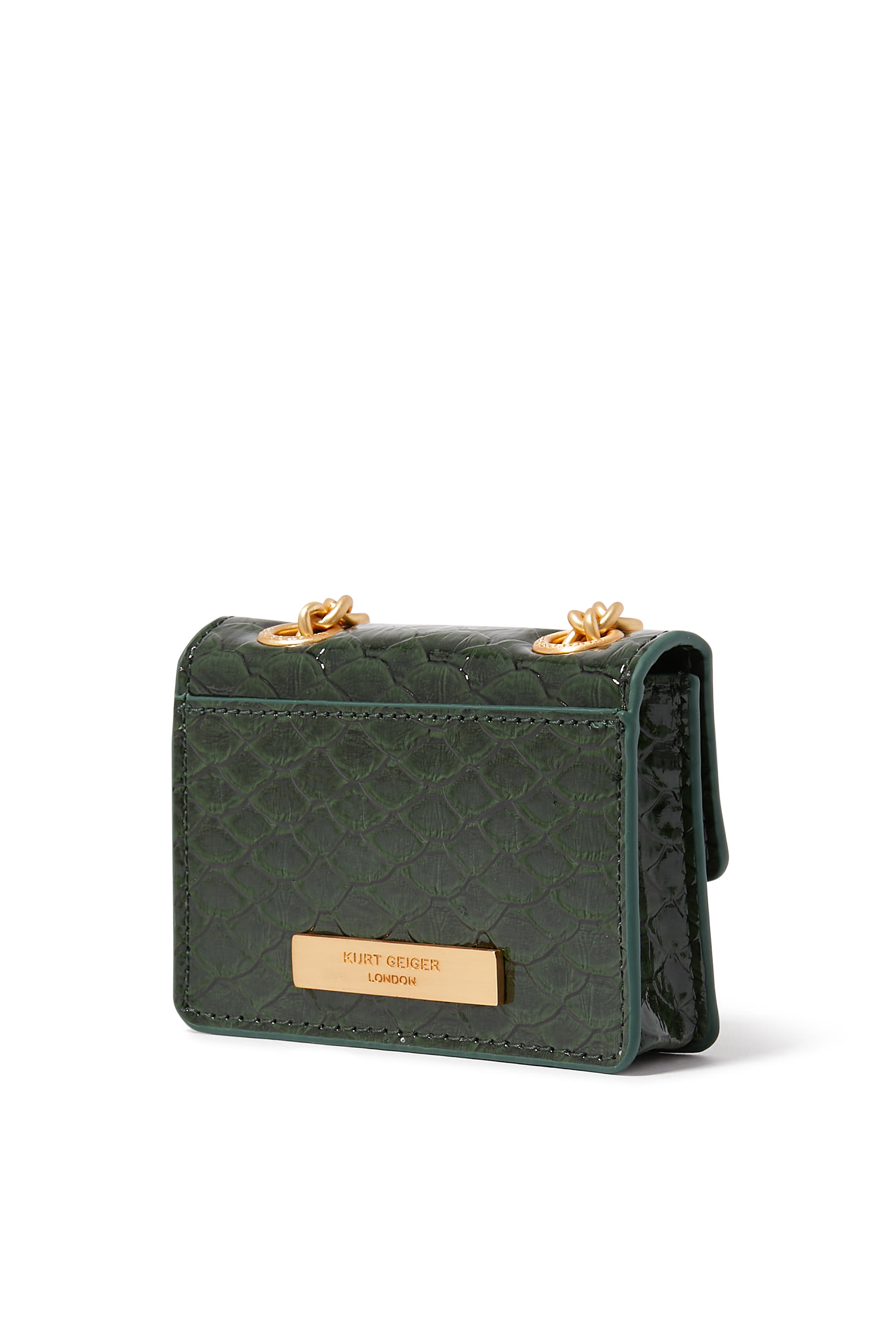 Micro Kensington Croc-Print Bag
