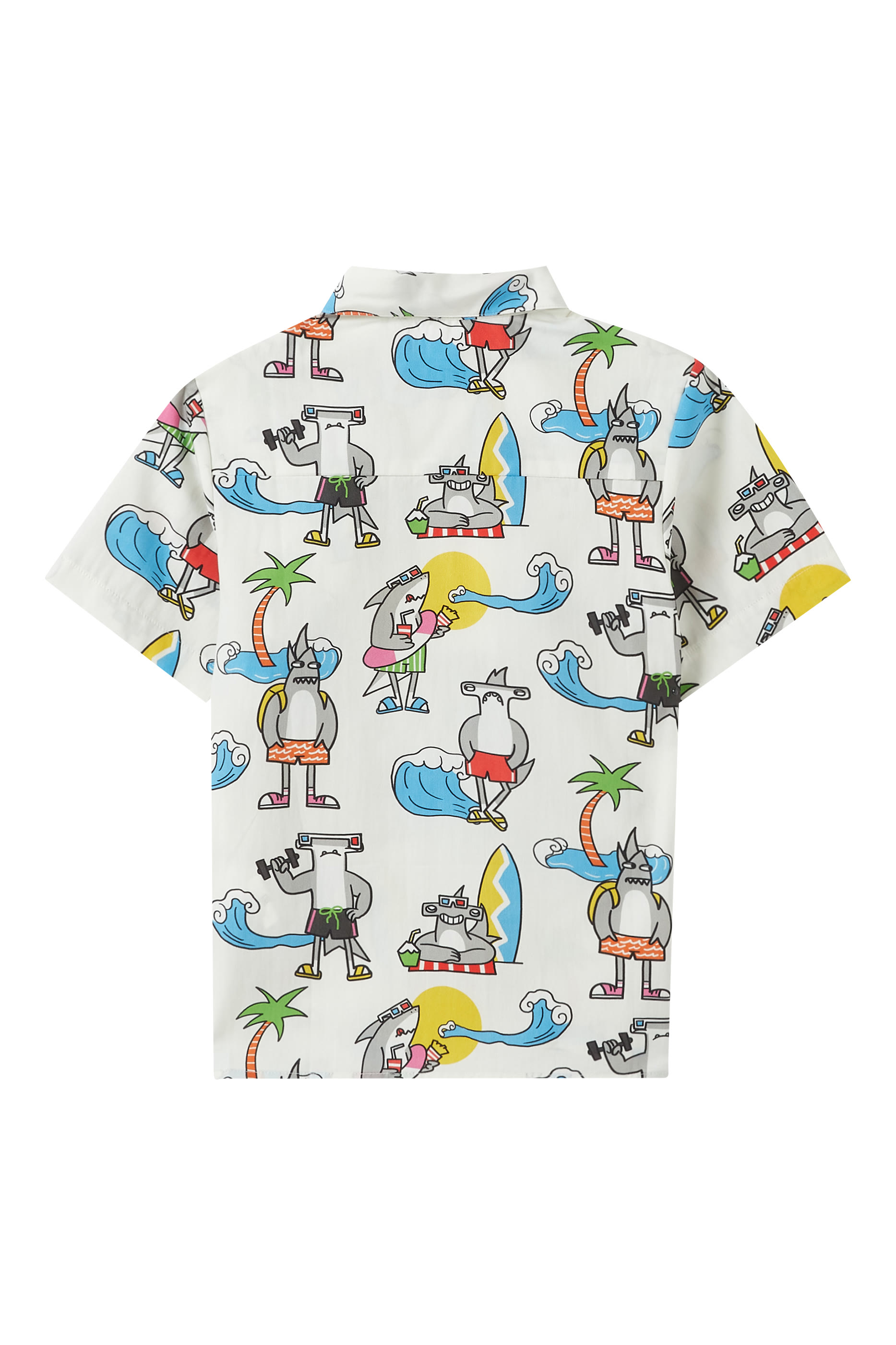 Kids Cotton Sharks Shirt