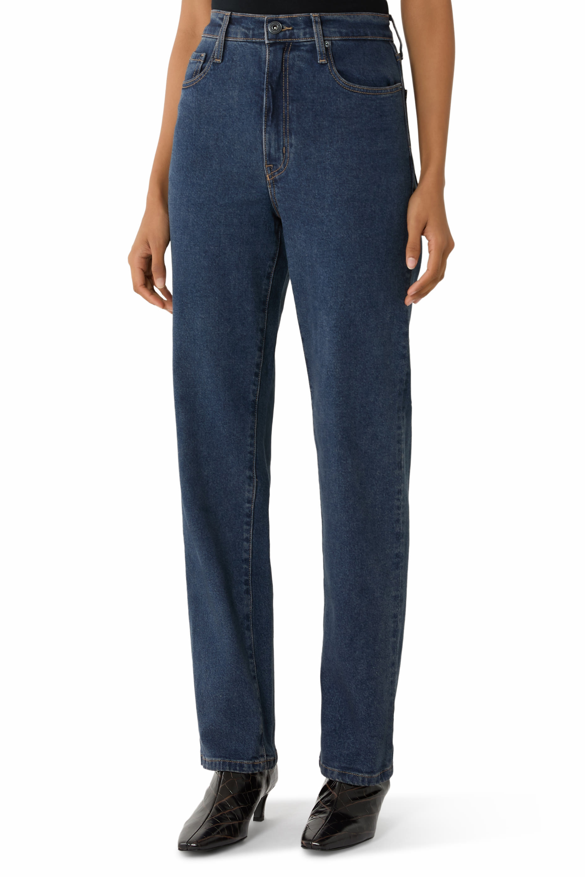 Zoe High Straight Jeans