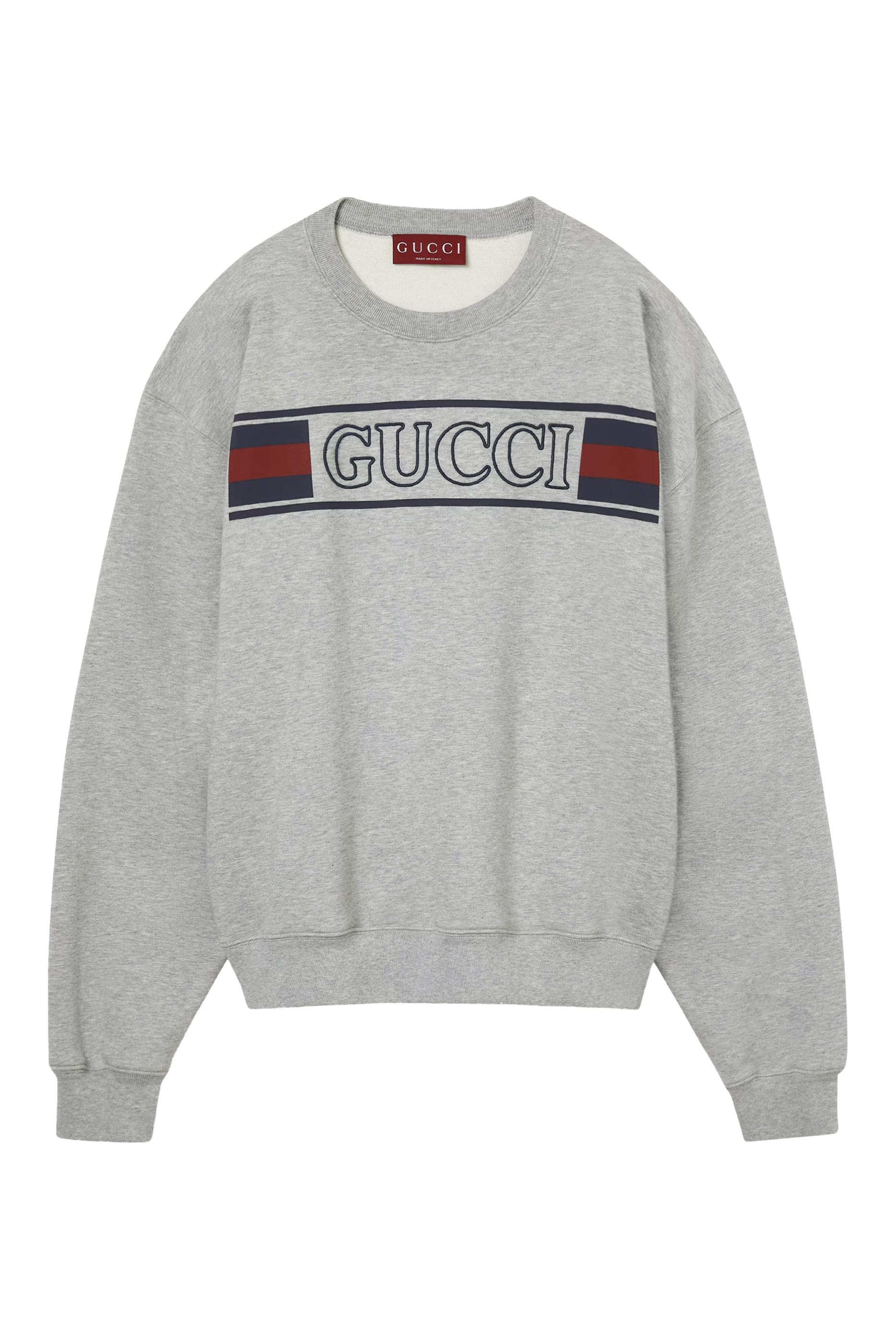 Logo Embroidered Cotton Jersey Sweatshirt