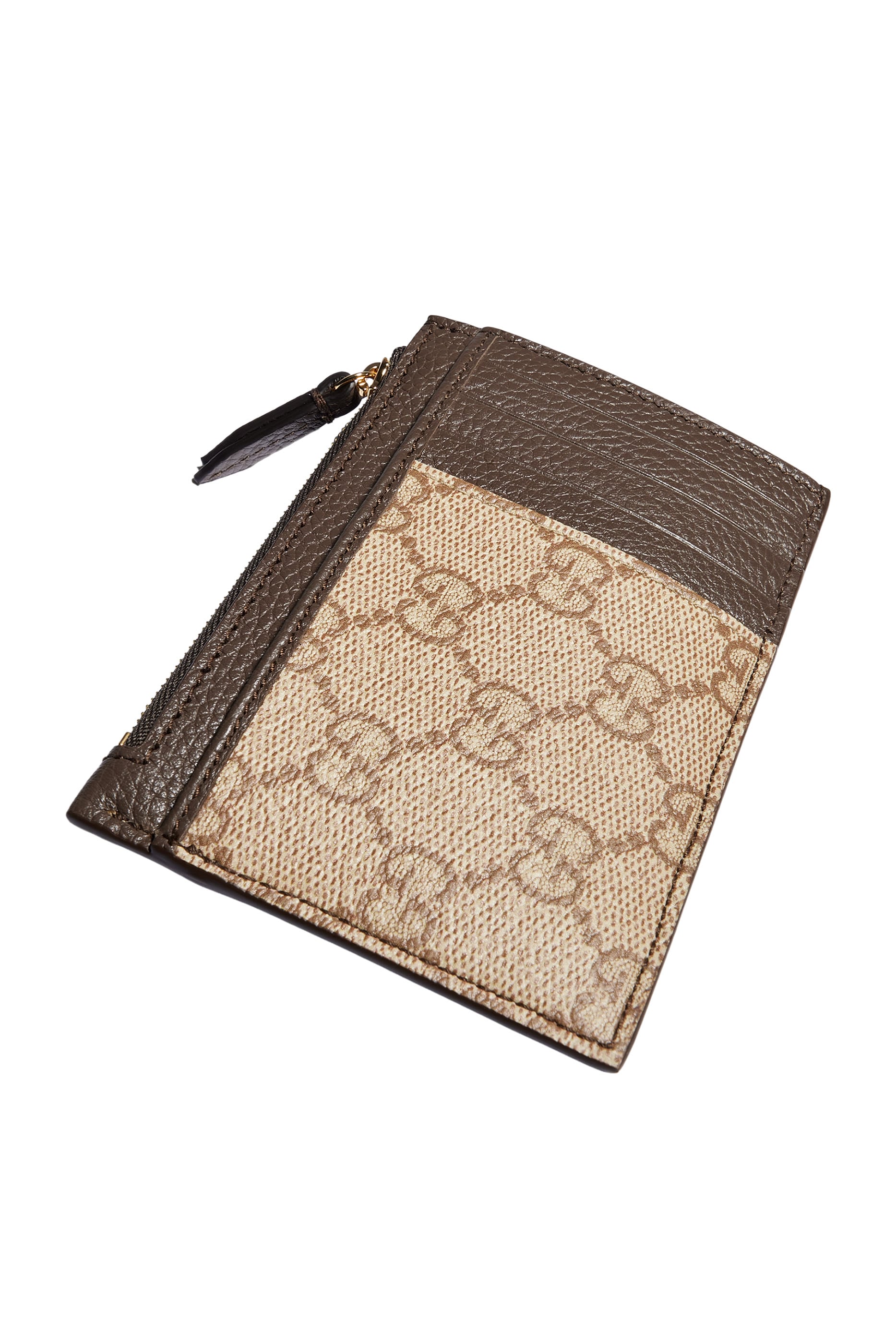 Bi-Color GG Marmont Zip Key Pouch