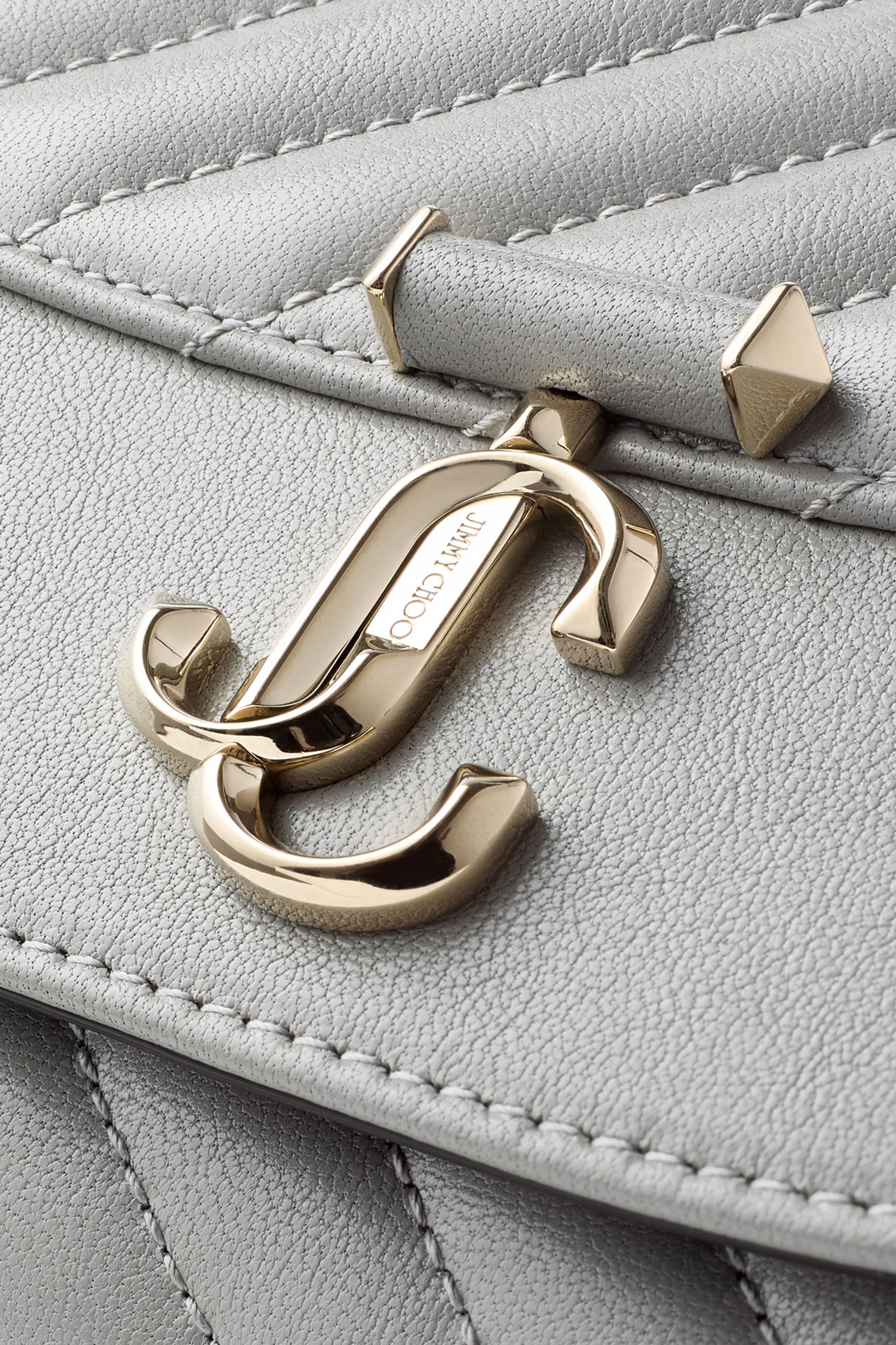  Curve Leather Clutch with Chain 