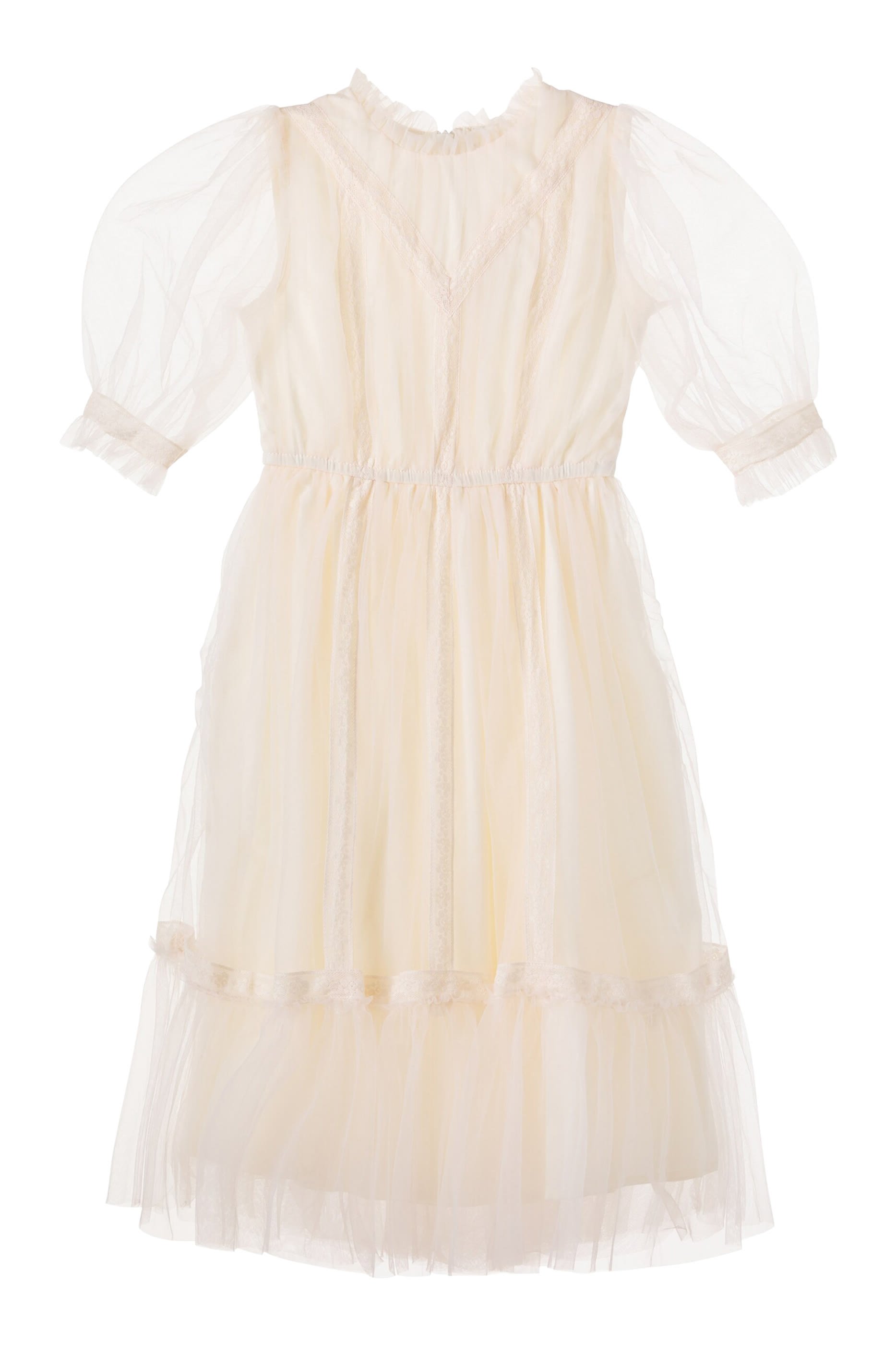 Kids Donna Lace-Trimmed Dress