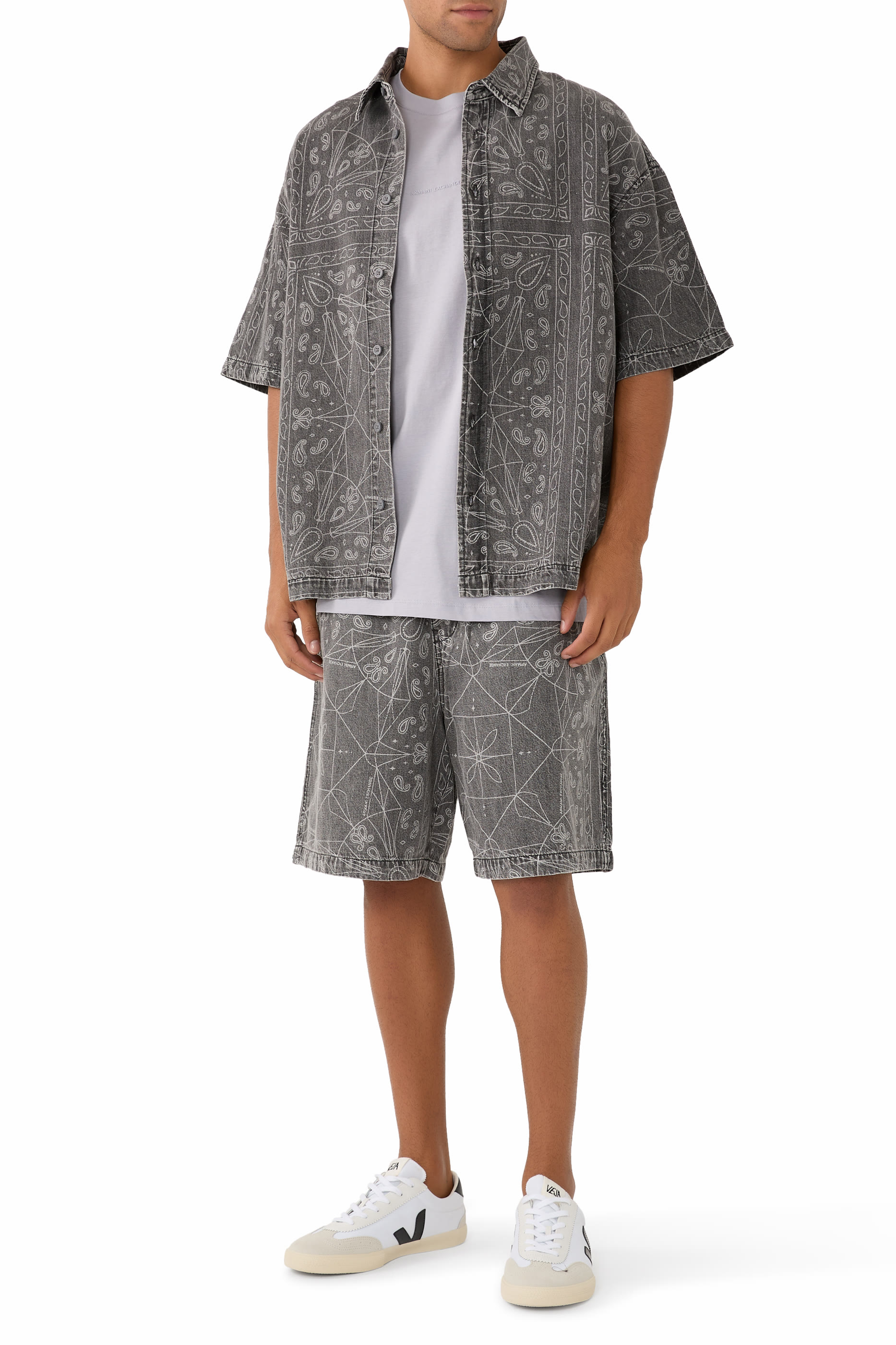 Kaleidoscope Print Bermuda Shorts