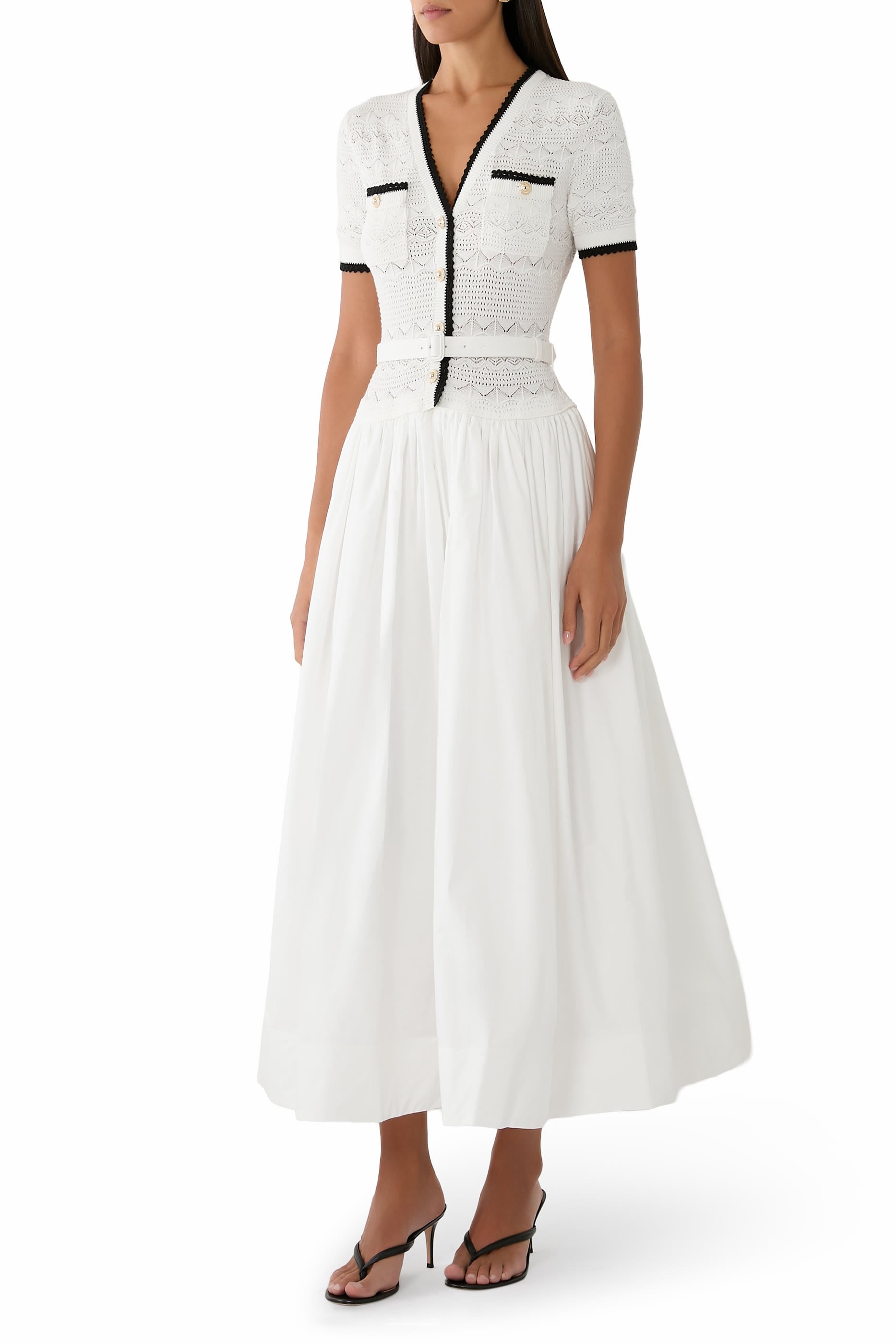 Knit Linen Midi Dress