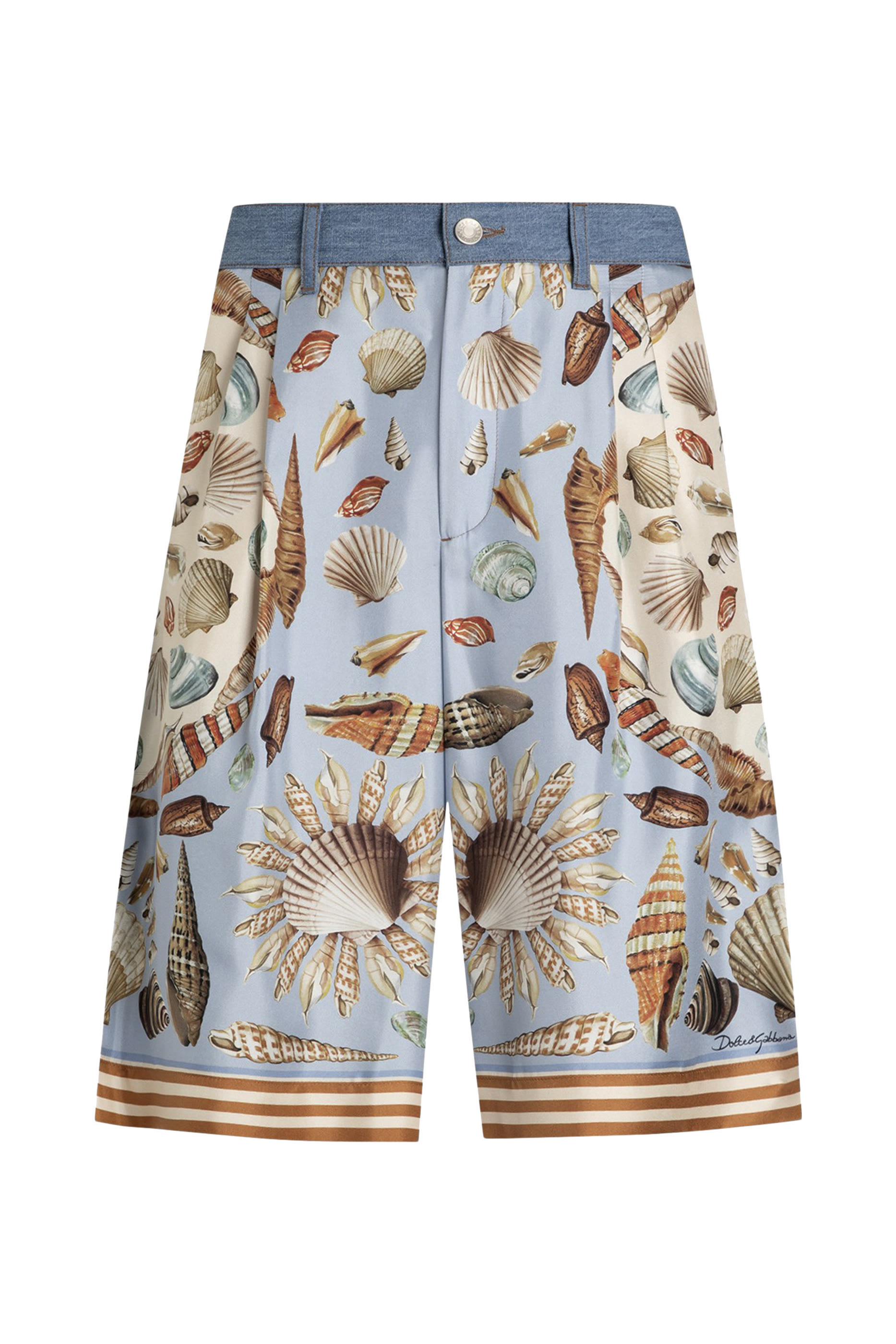 Shell-Print Bermuda Shorts
