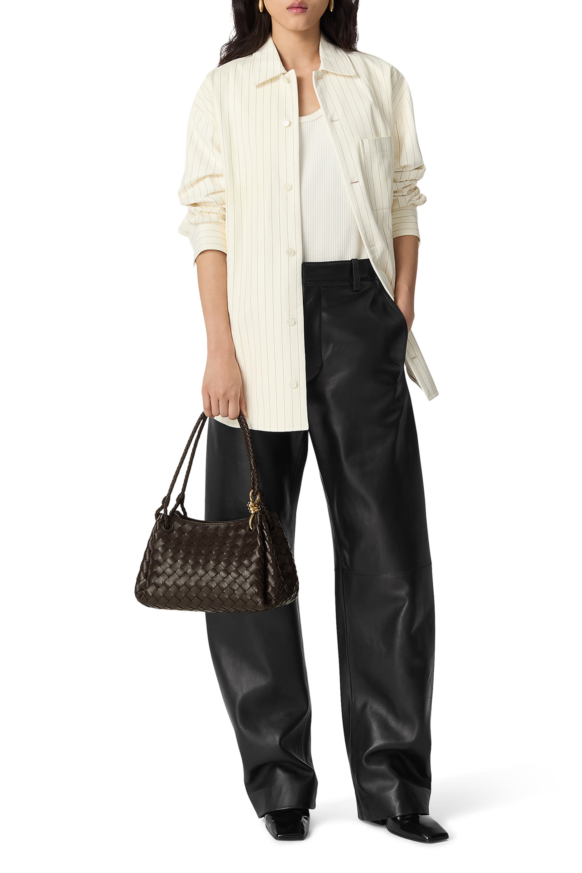 Intrecciato Large Parachute Shoulder Bag