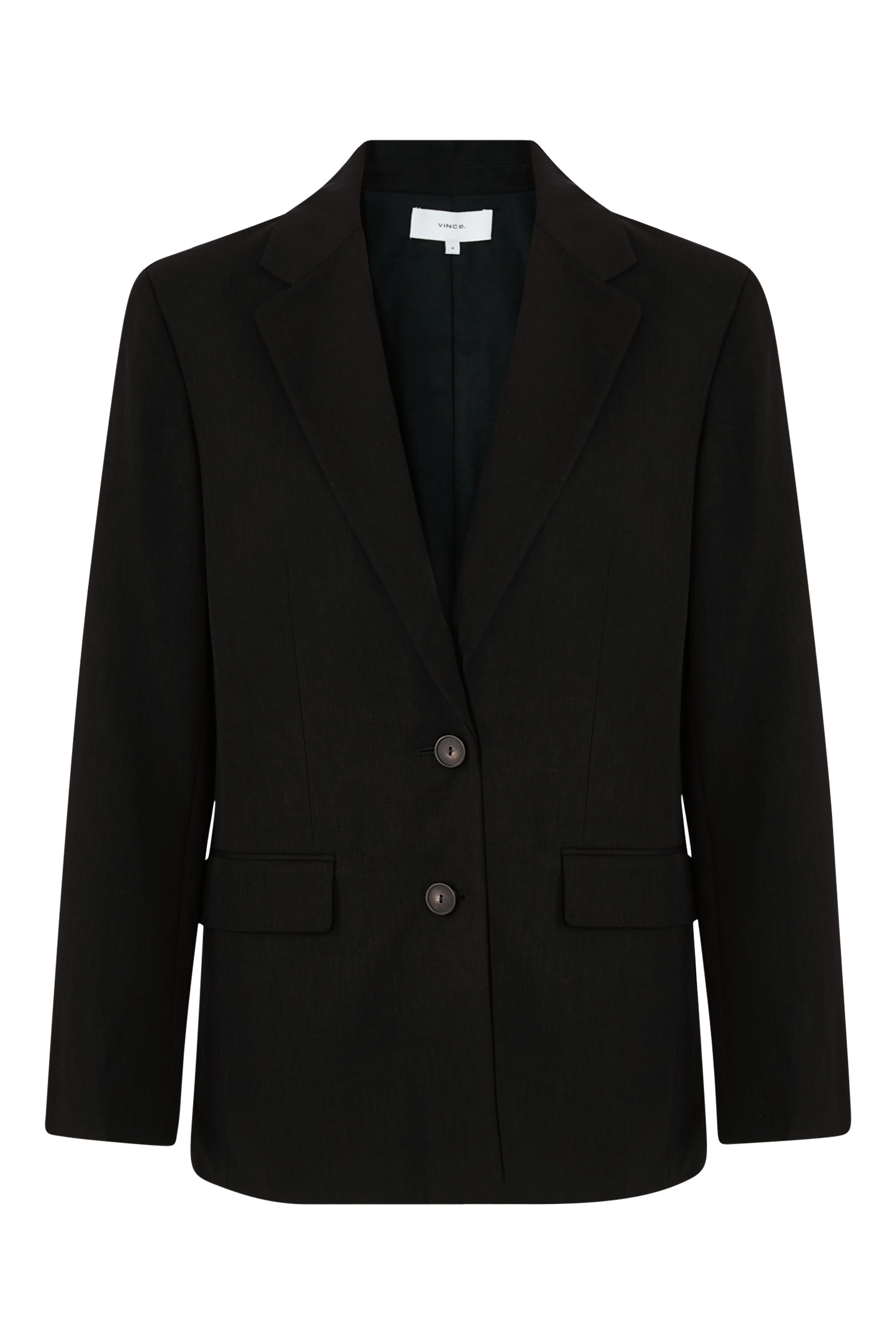 Button-Front Oversized Blazer