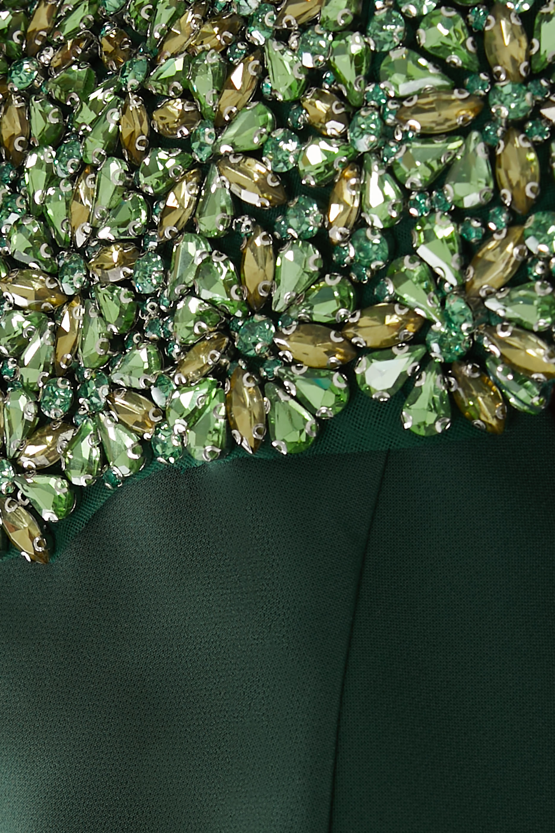 Beaded Shoulders Gown