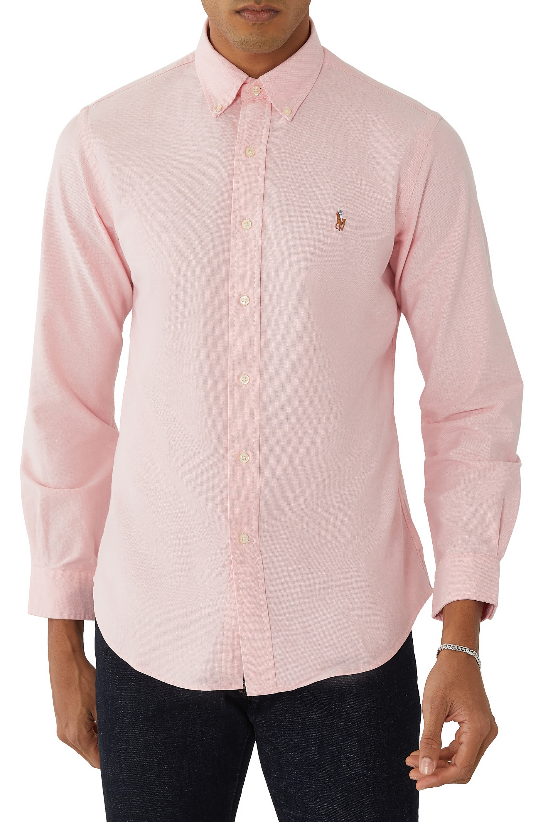 Embroidered Logo Cotton Shirt