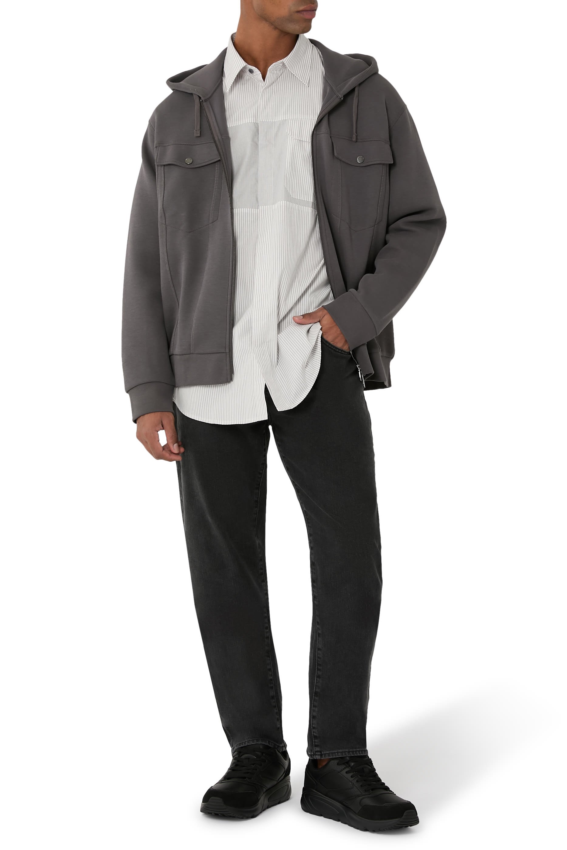 All-Over Stripes Long Sleeve Shirt