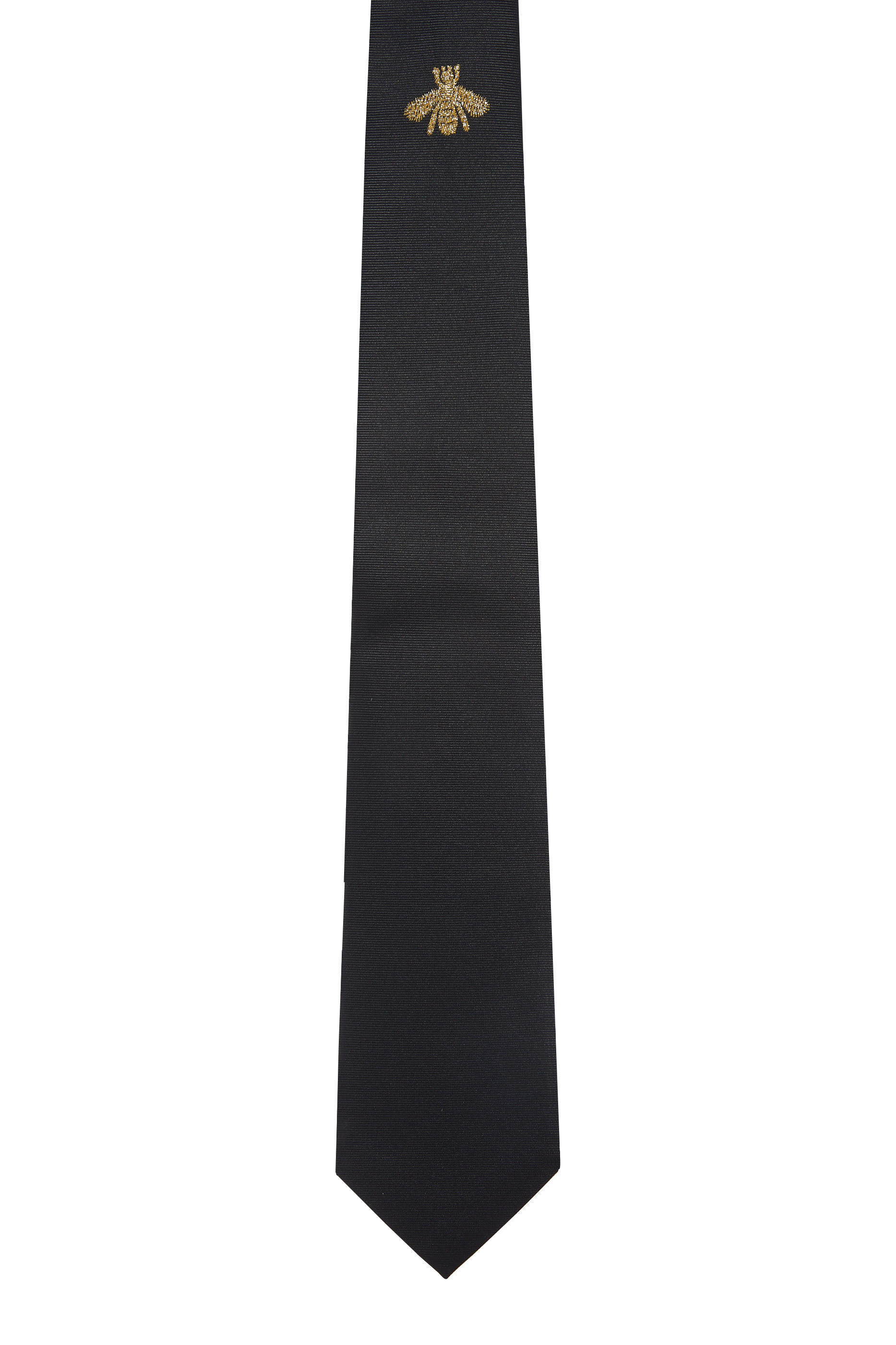 Bee Embroidered Silk Tie