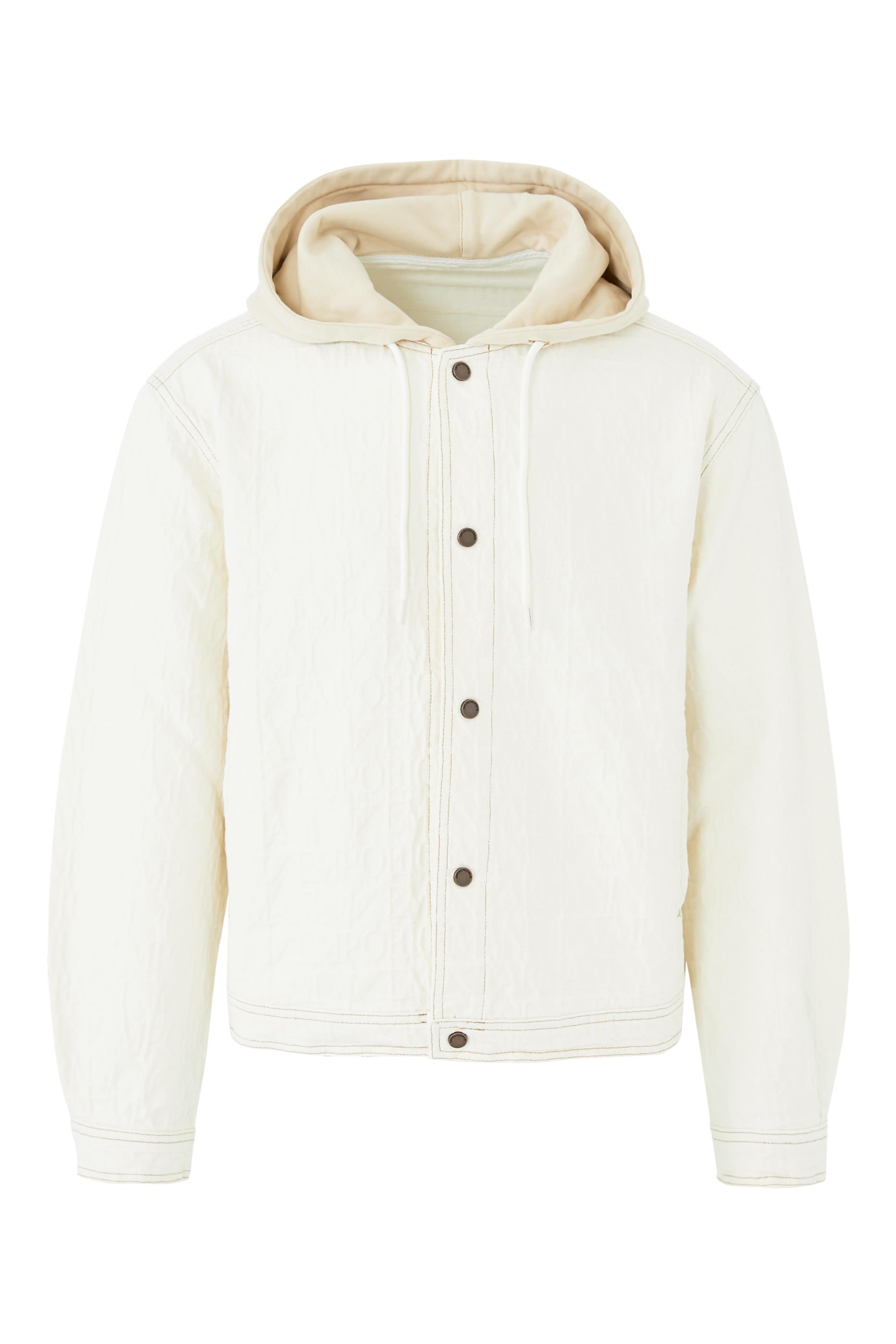 Hooded Denim Blouson Jacket