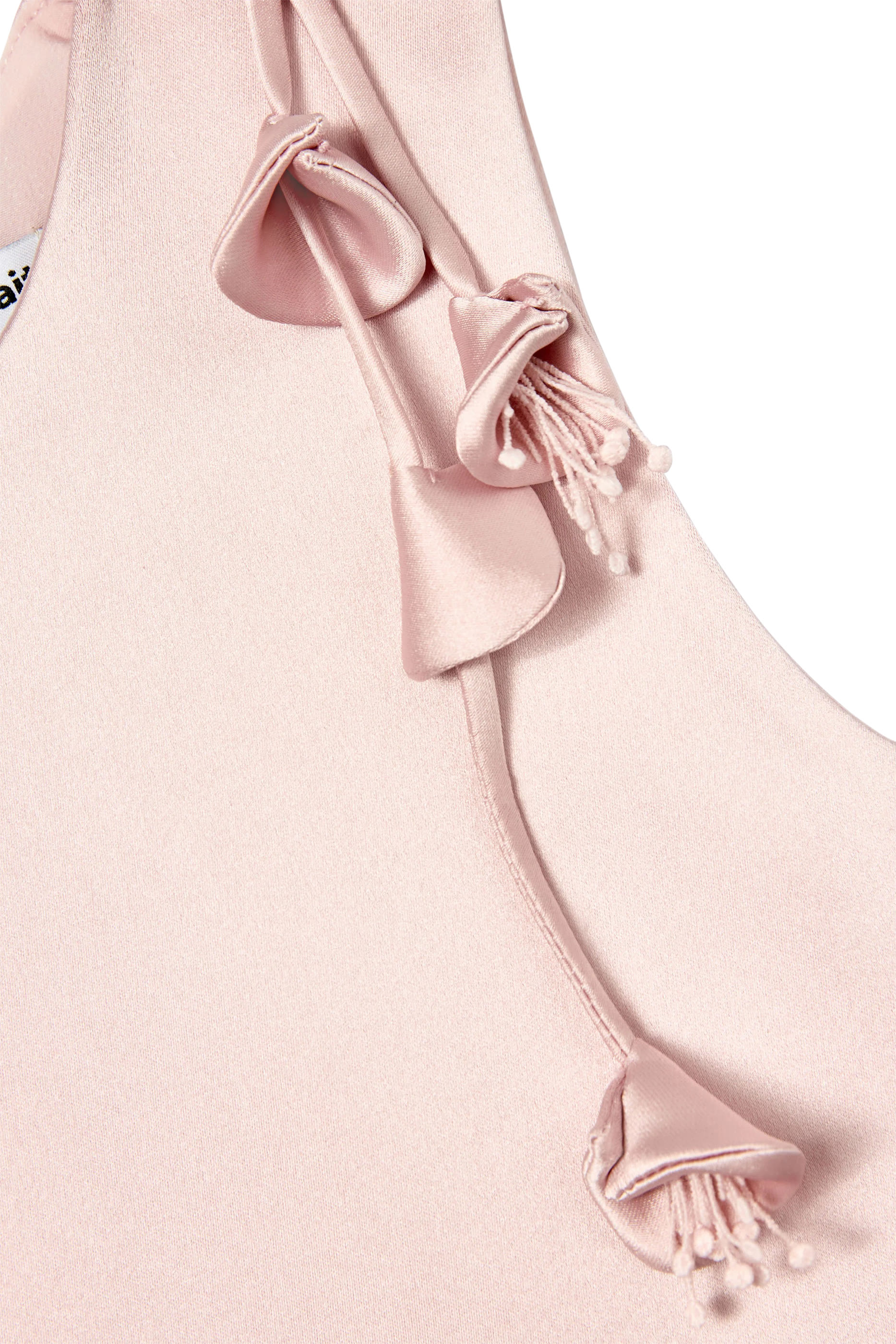 Kids Satin Sleeveless Flower Dress