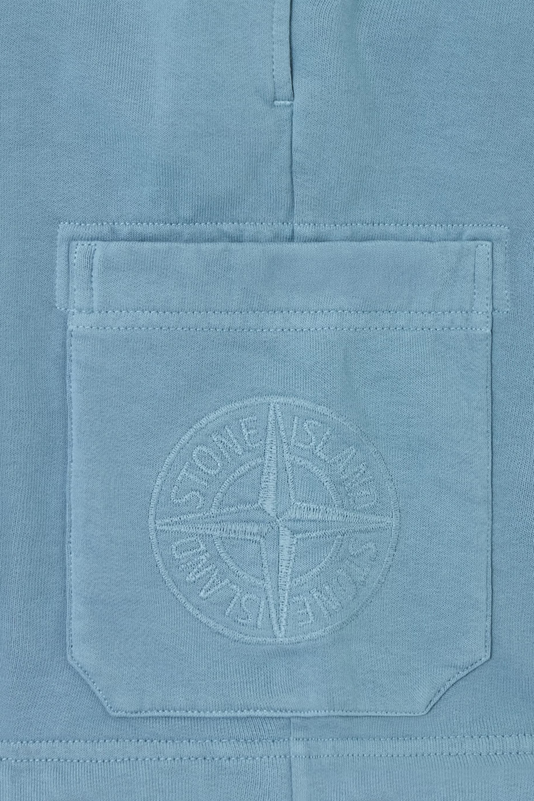 Kids Compass Embroidery Jogger Shorts 