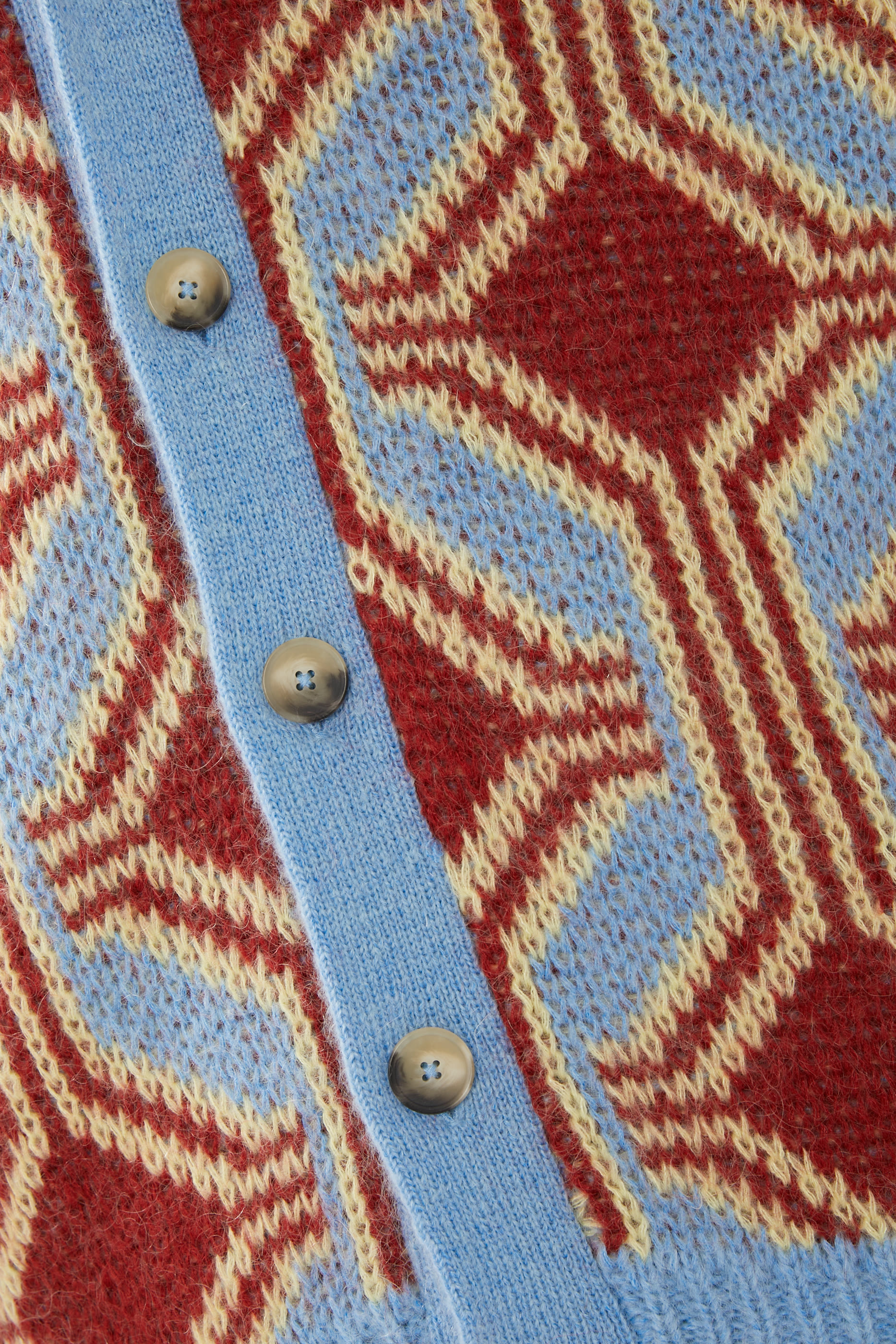 Le Cardigan Mohair G&eacute;om&eacute;trique