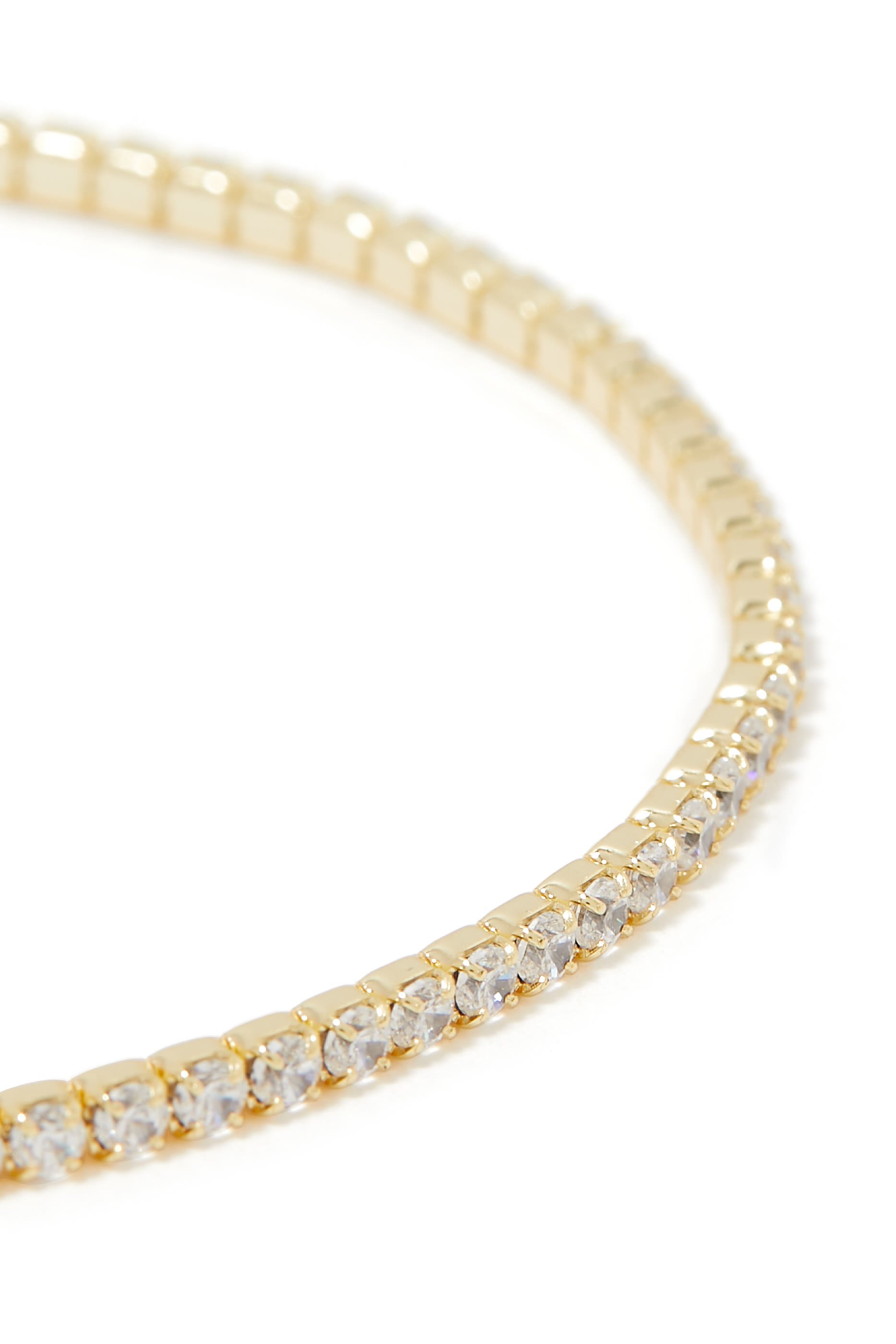 Tennic Bracelet, 14k Vermeil on Sterling Silver