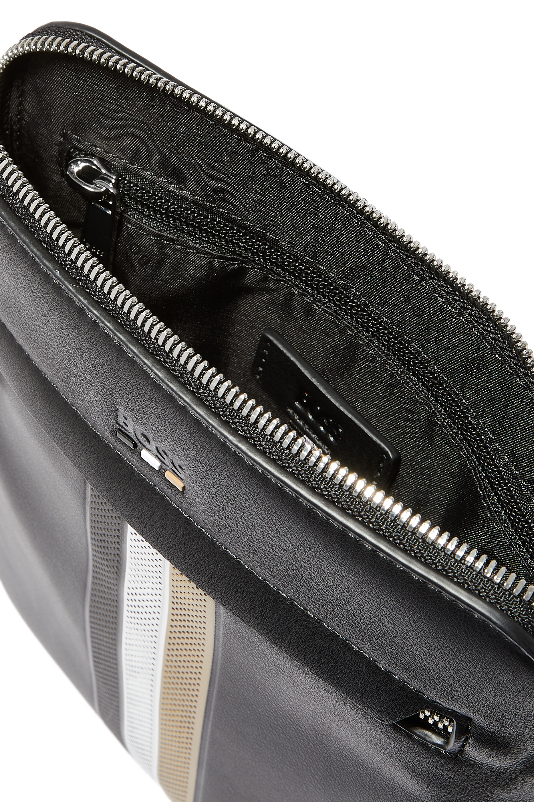 Striped Recycled Nylon Envelope Bag