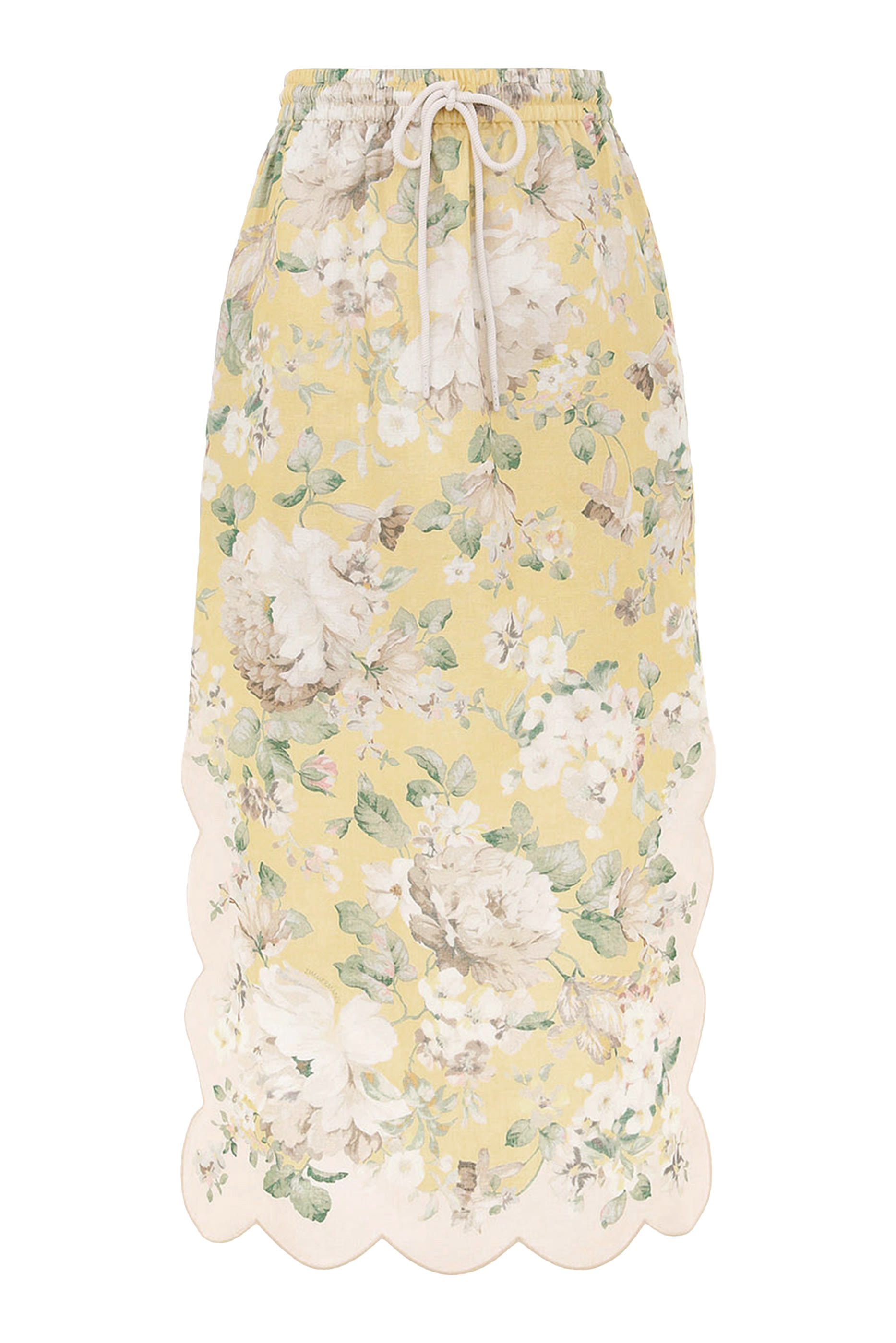 Acacia Scallop Midi Skirt