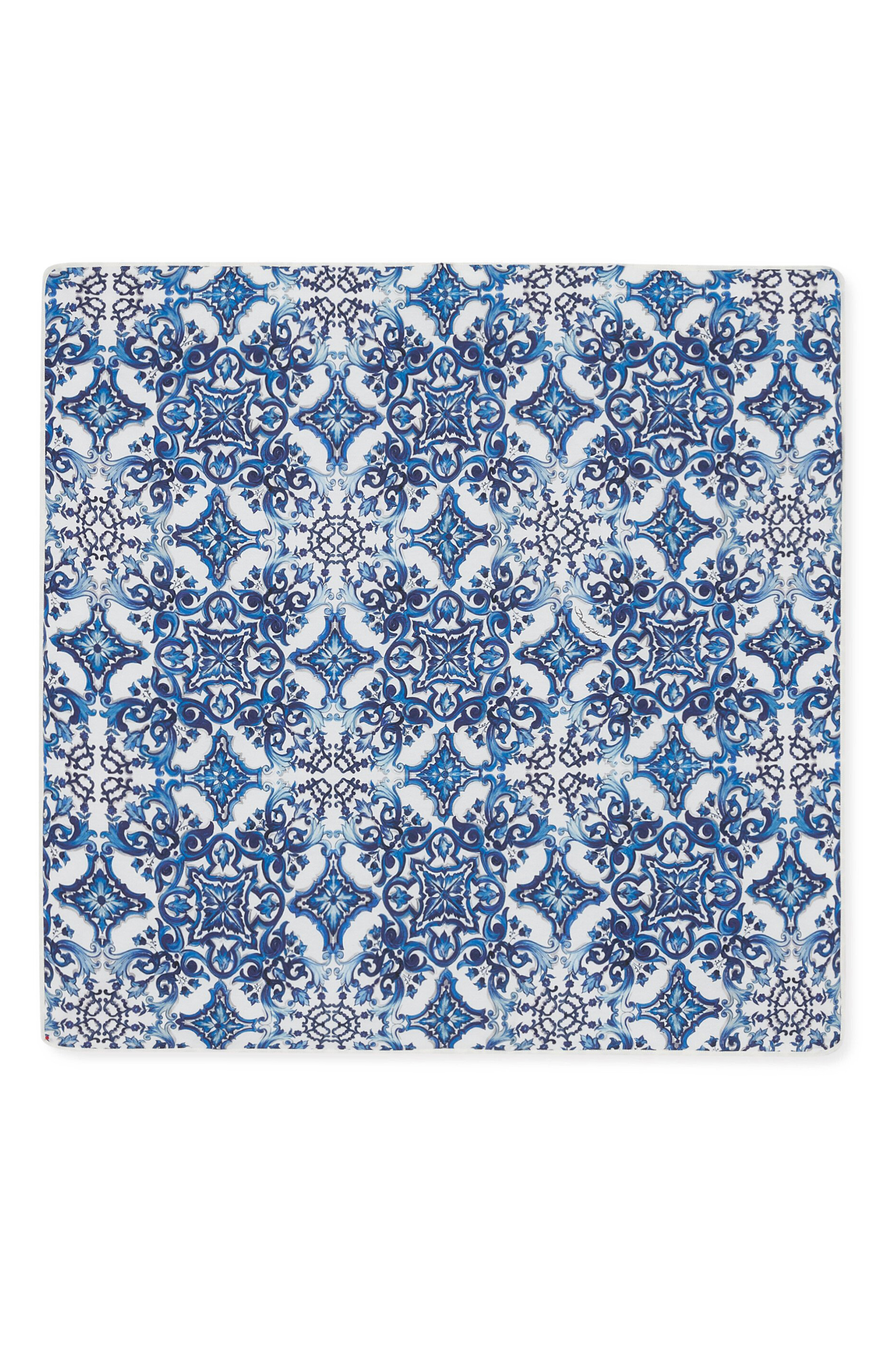Kids Majolica-Print Jersey Blanket