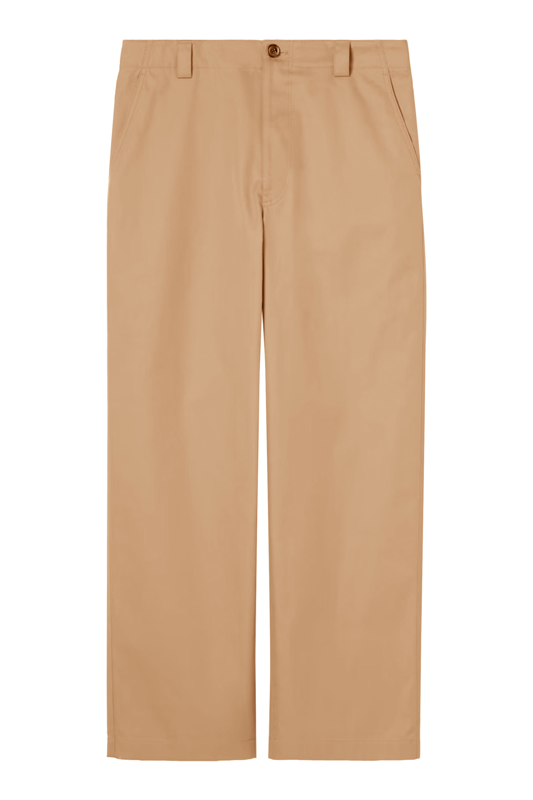 Compact Cotton Twill Pants with Web