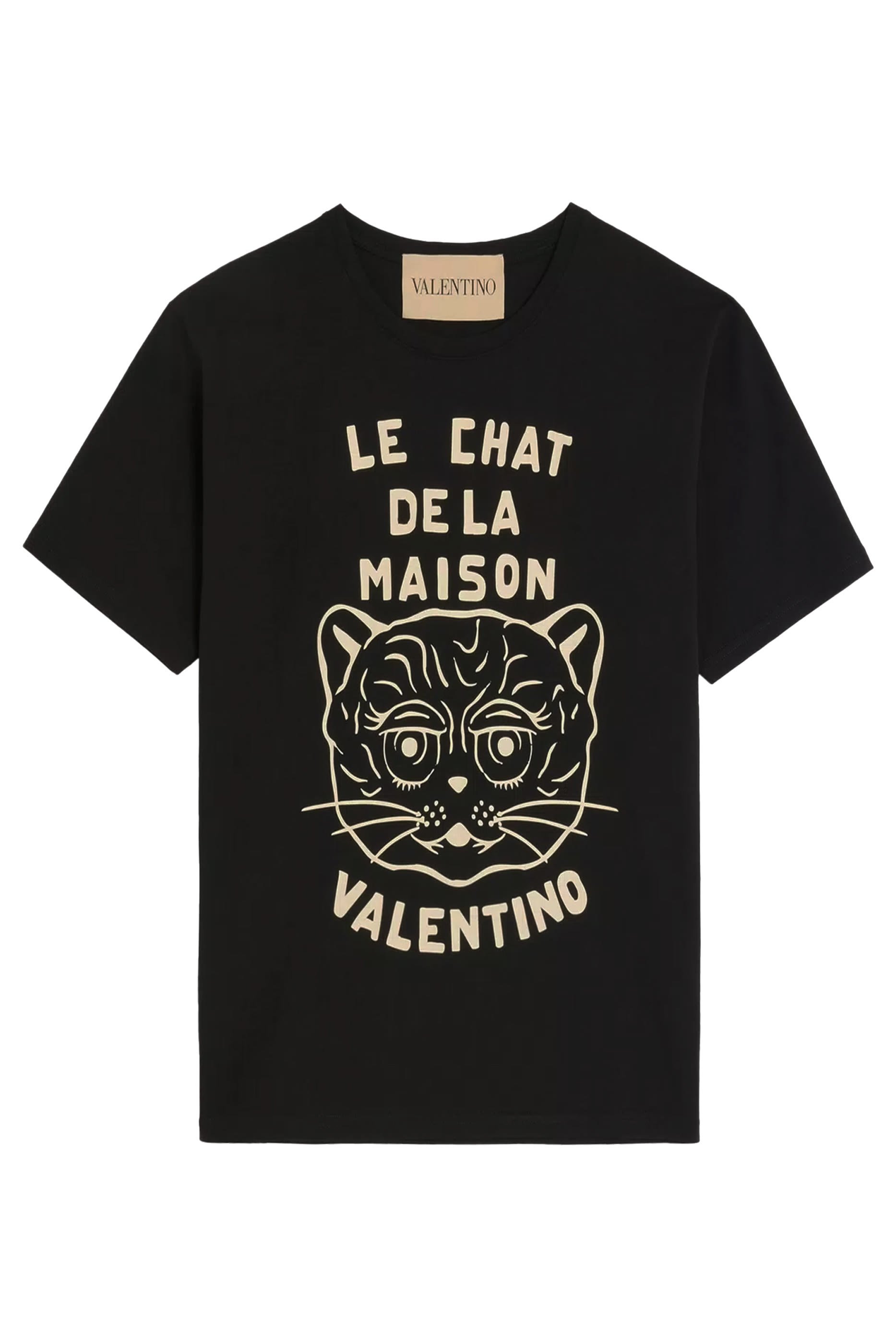 Chat De La Maison Print Cotton T-Shirt