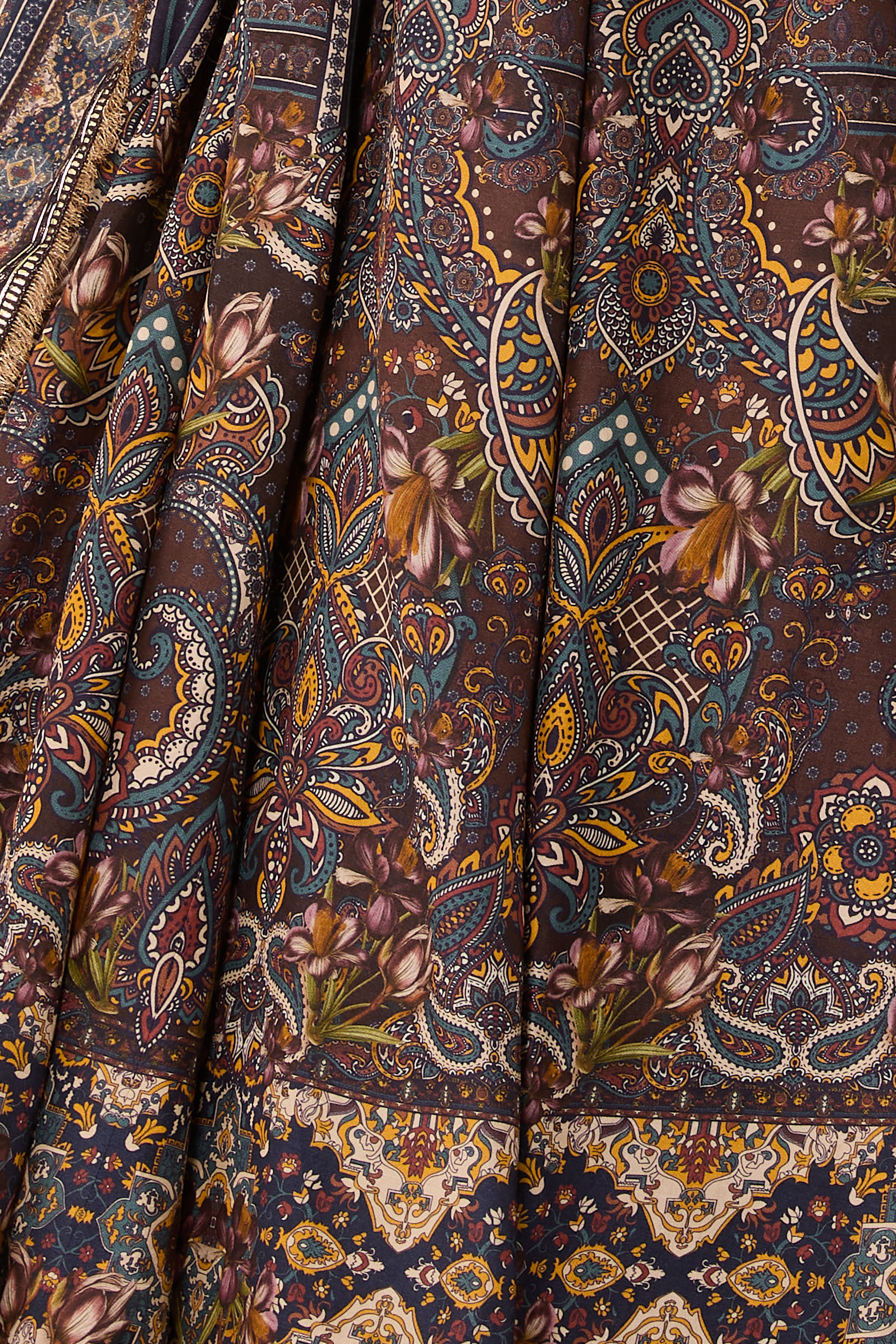  Printed Lehenga Set with Chrome Blouse